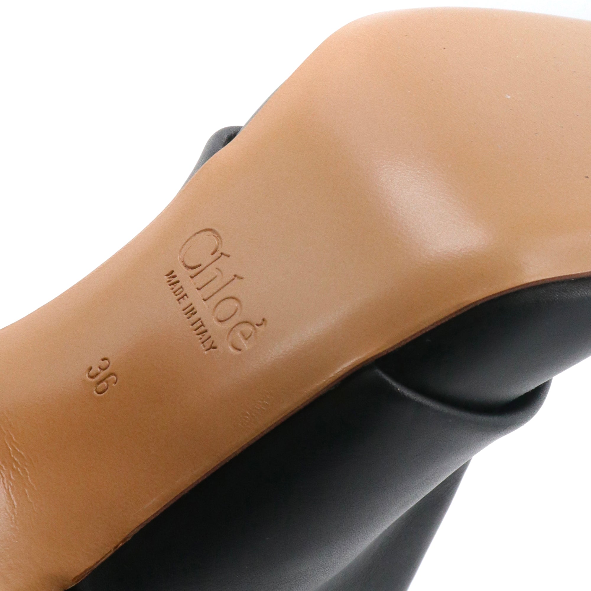 CHLOÉ - Bottines Parle Chloé en cuir noir (T36)