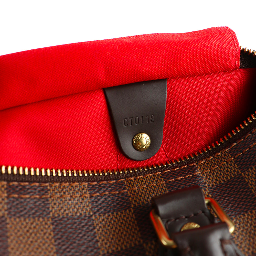 LOUIS VUITTON - Sac à main Speedy 30 en toile Damier Ébène