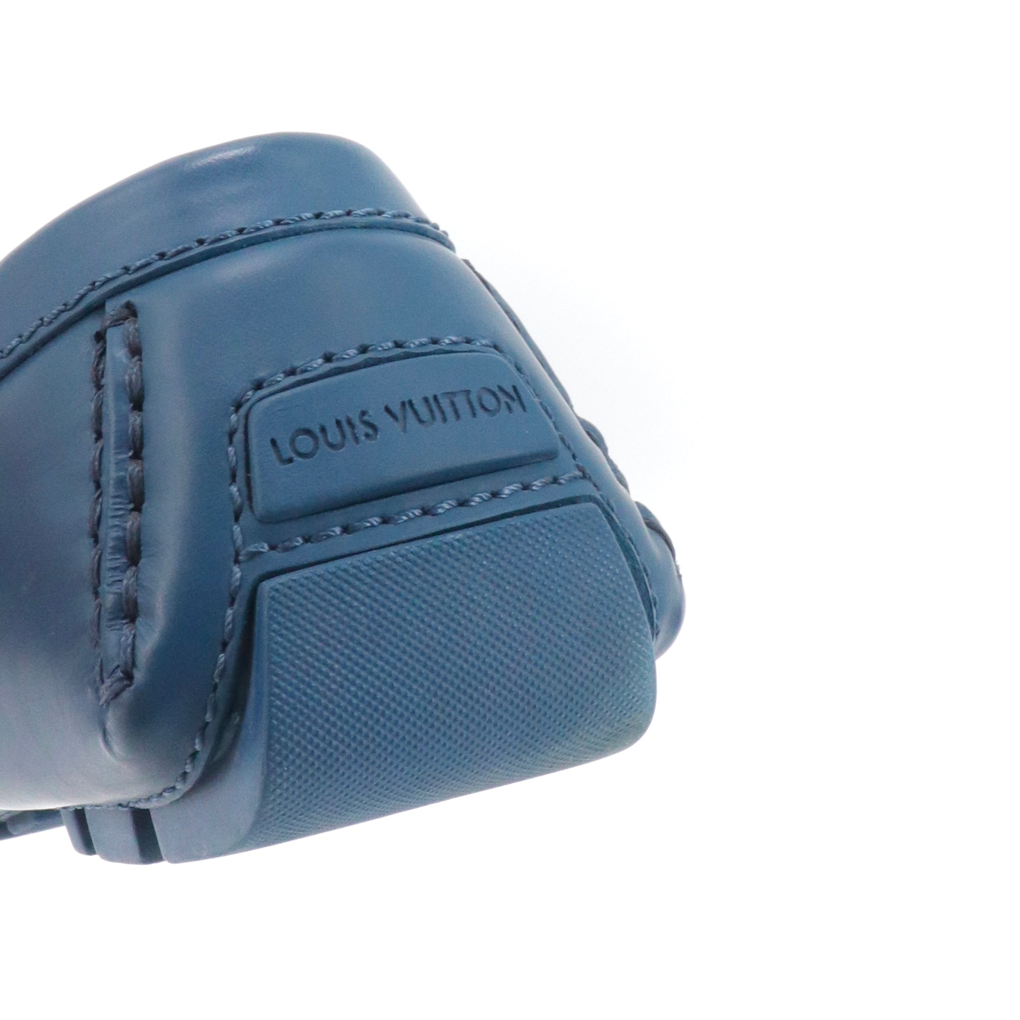 LOUIS VUITTON - Mocassins Monte Carlo Louis Vuitton en cuir bleu (T40)