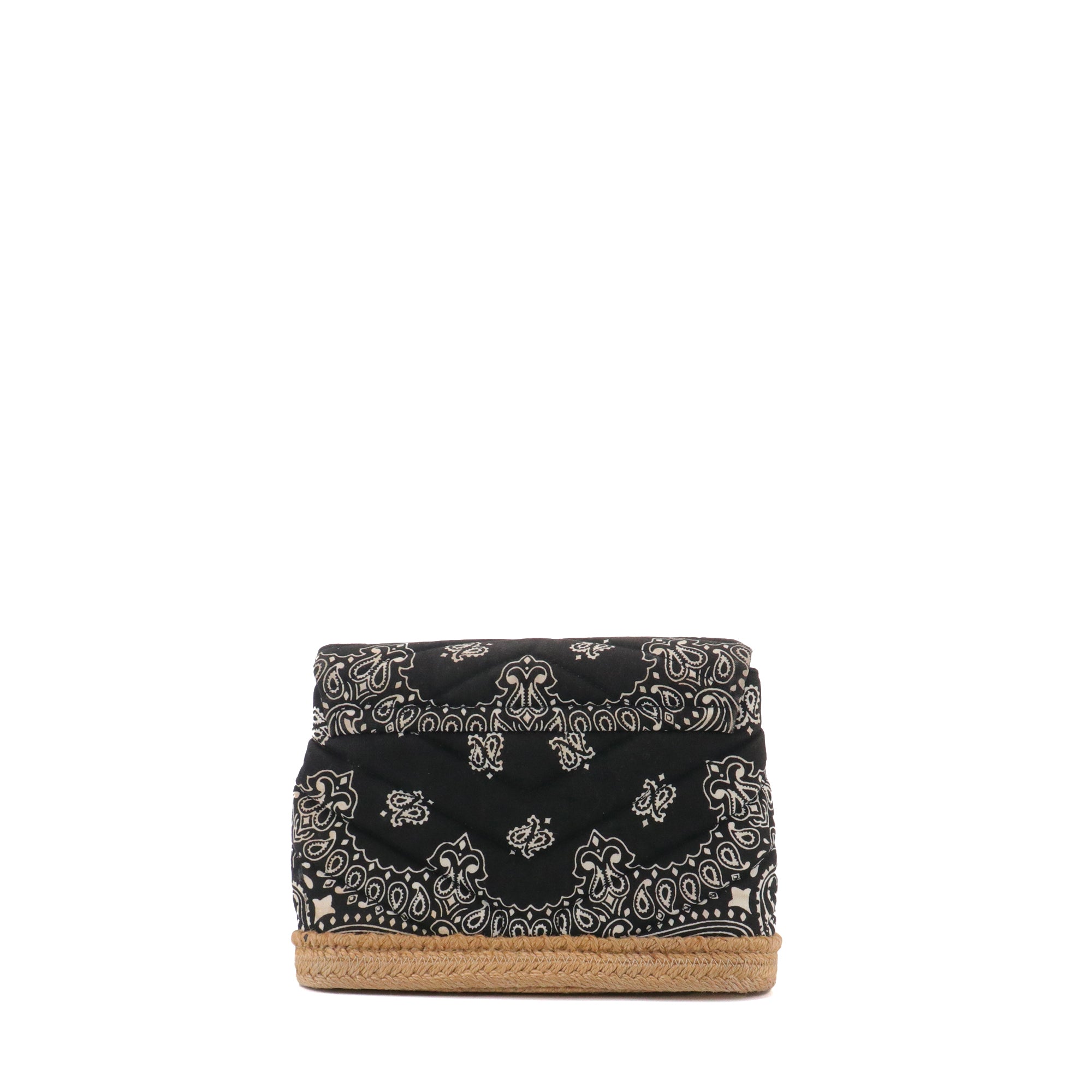 SAINT LAURENT - Sac à bandoulière Loulou Toy Saint Laurent en toile noire bandana