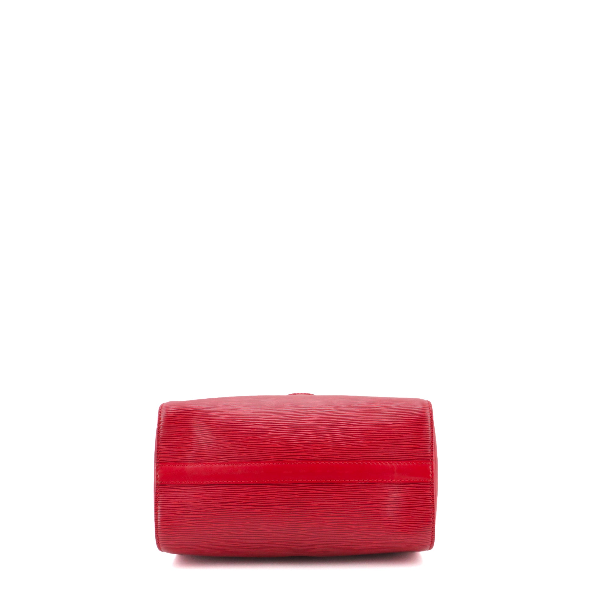 LOUIS VUITTON - Sac à main Speedy 25 Louis Vuitton en cuir épi rouge