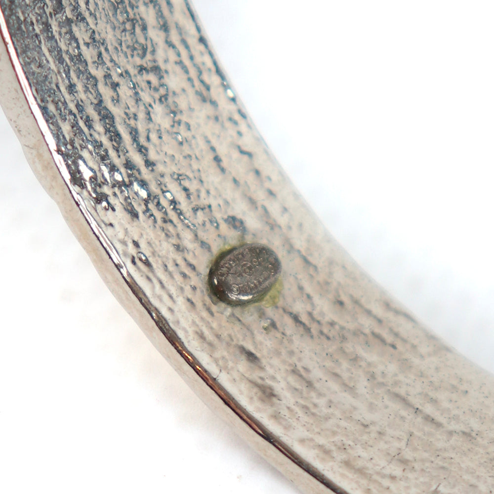 CHANEL - Silver and gold CC bangle