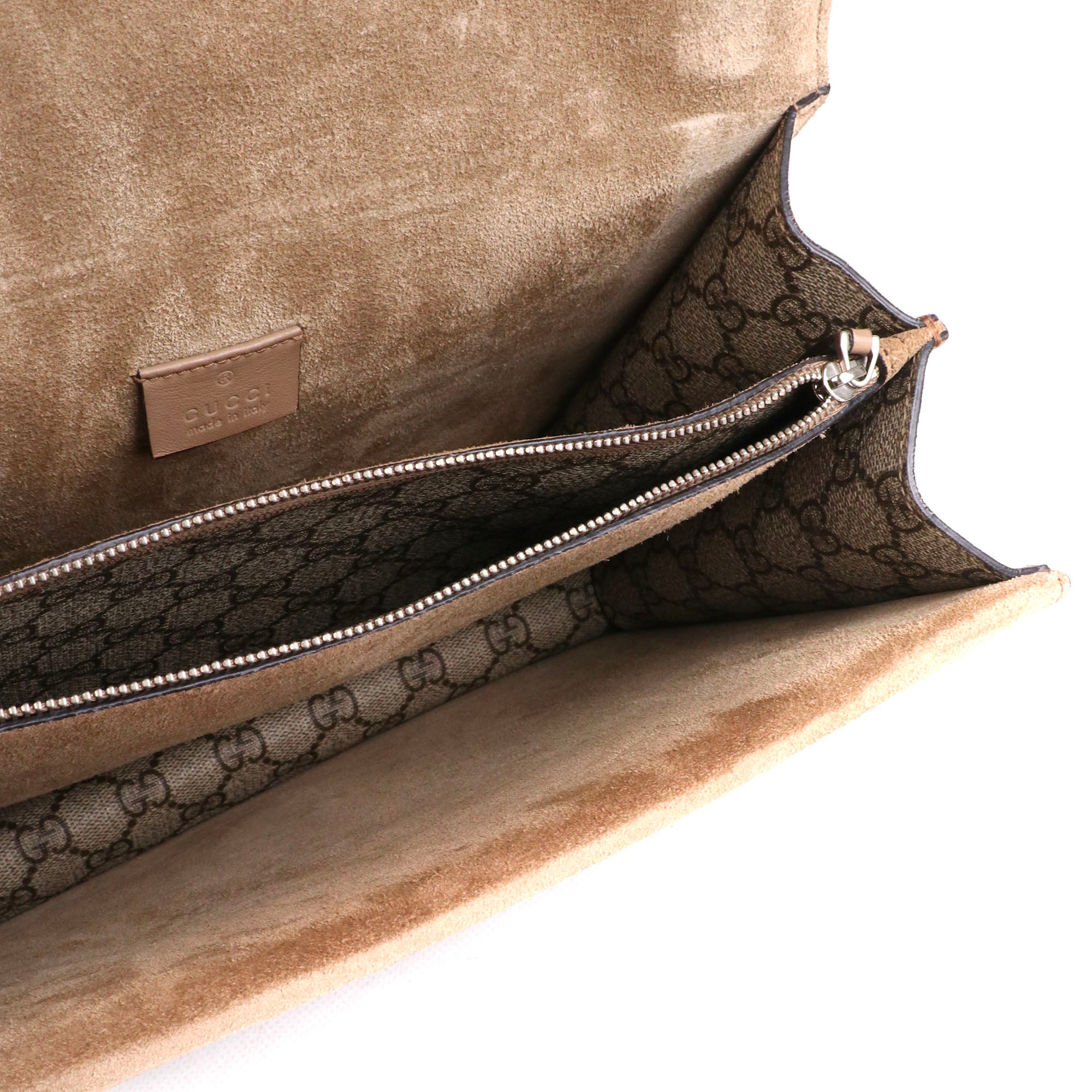 GUCCI - Sac à épaule Dionysus medium Gucci en toile monogrammée marron