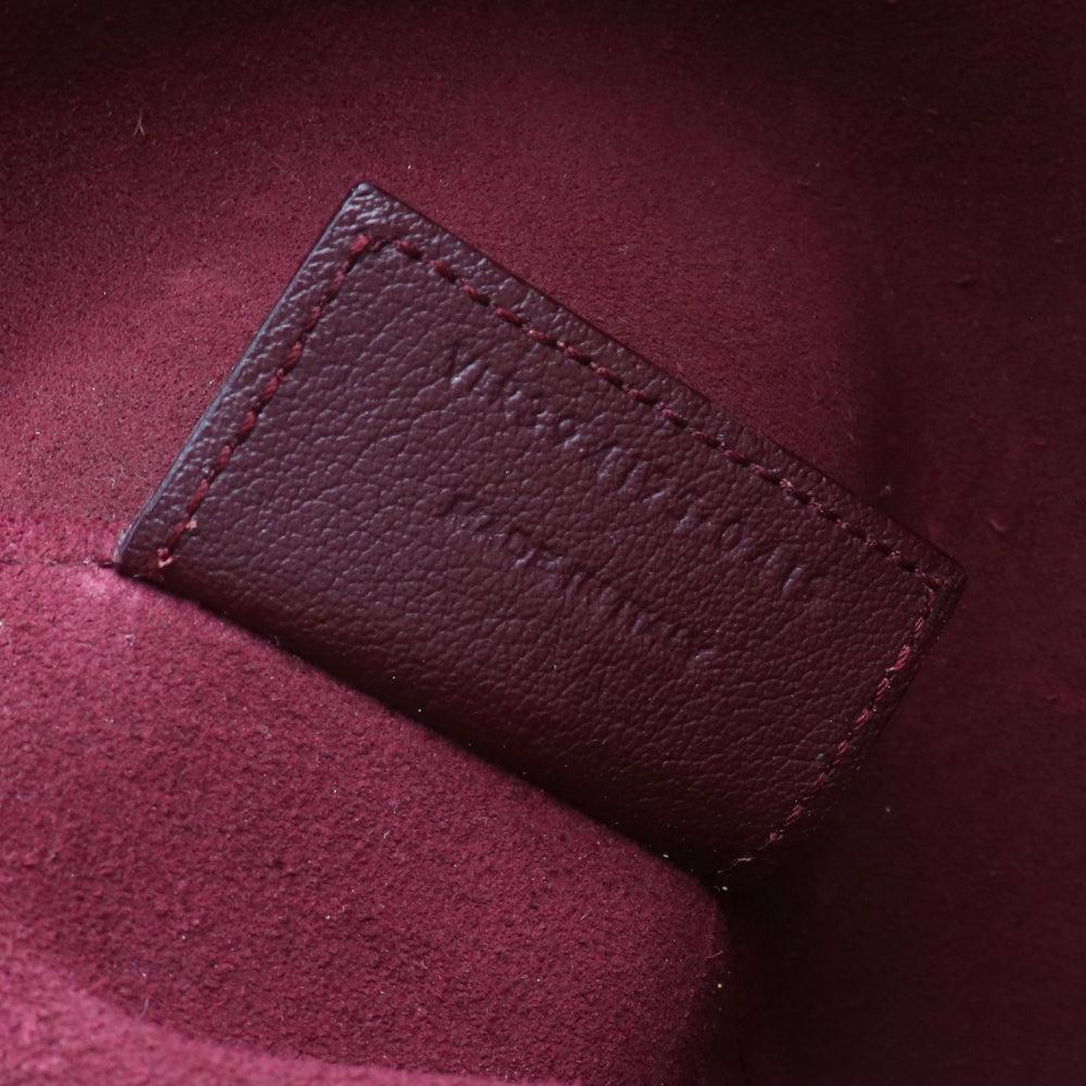 SAINT LAURENT - Sac cabas Shopping en cuir bordeaux