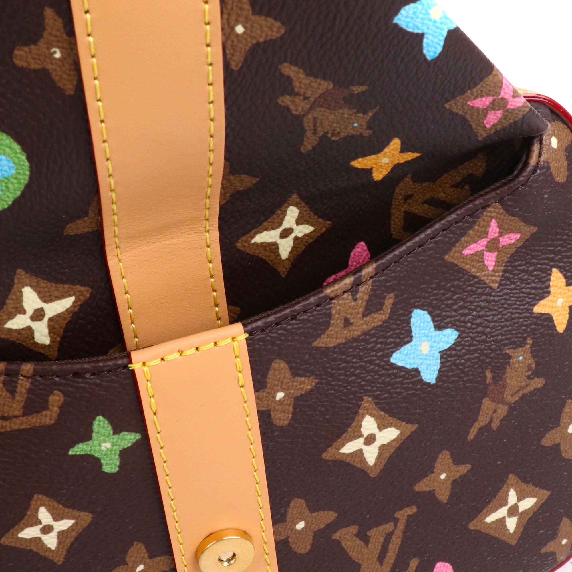 LOUIS VUITTON - Sac à bandoulière Envelope Messenger Louis Vuitton en toile monogrammée marron