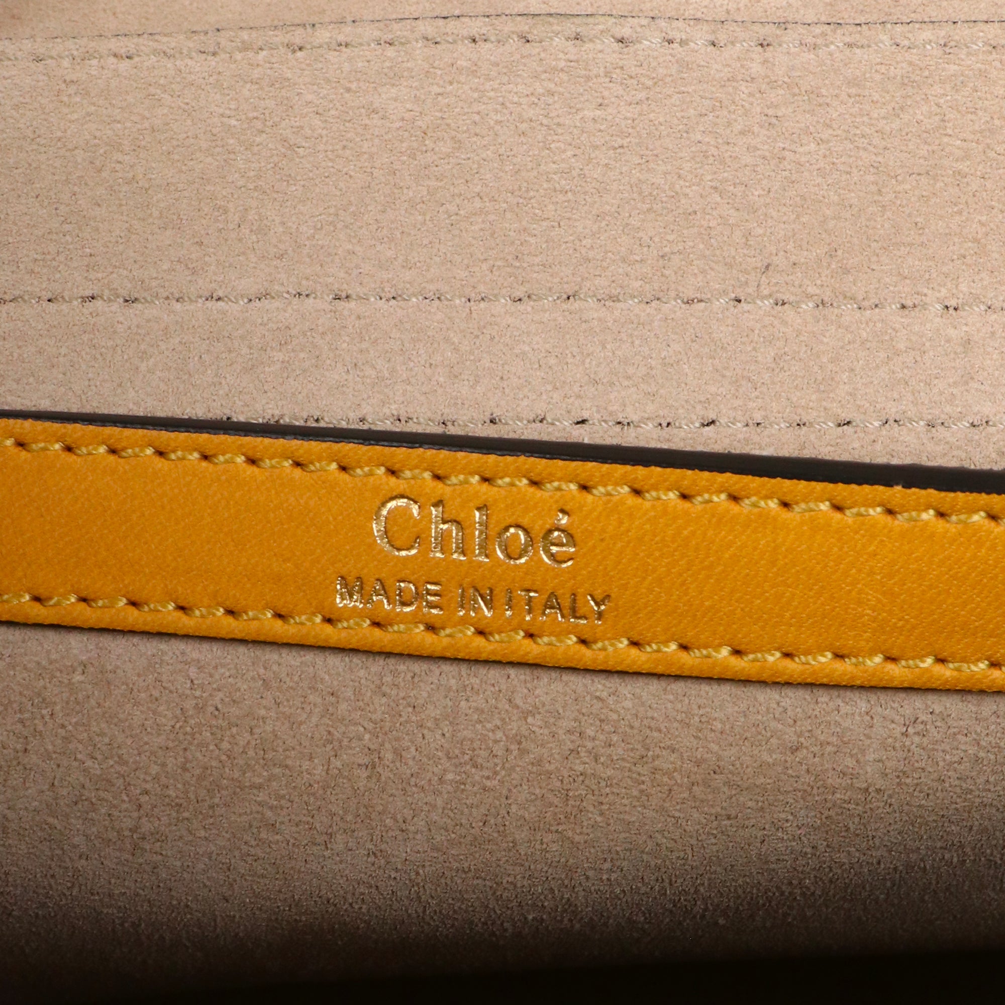 CHLOÉ - Sac à bandoulière Hudson Chloé en cuir jaune