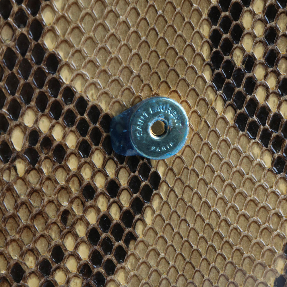 SAINT LAURENT - Sac à bandoulière Kaia en python et cuir