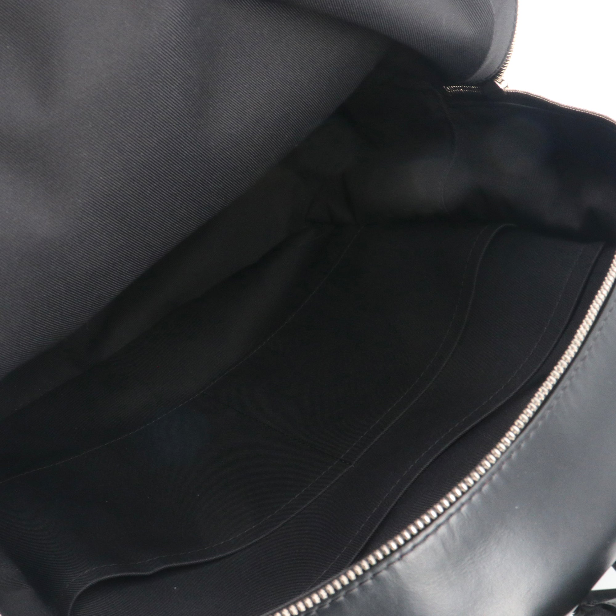 LOUIS VUITTON - Sac à dos Josh Louis Vuitton en cuir noir et toile damier graphite