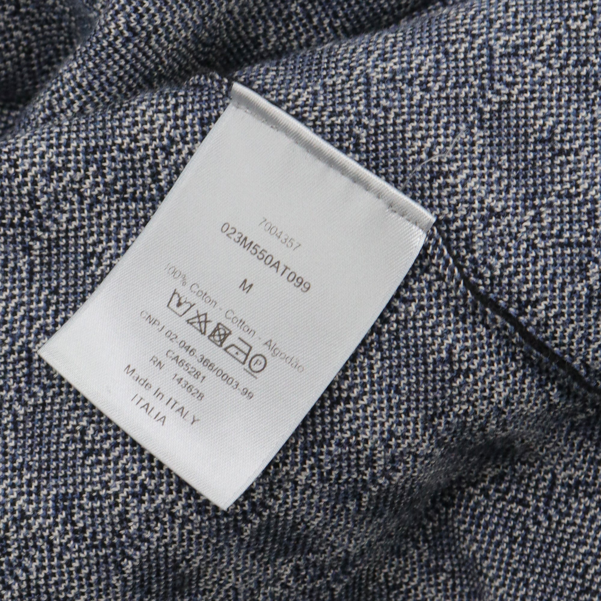 DIOR - Surchemise à manches longues Dior Oblique en coton (M)