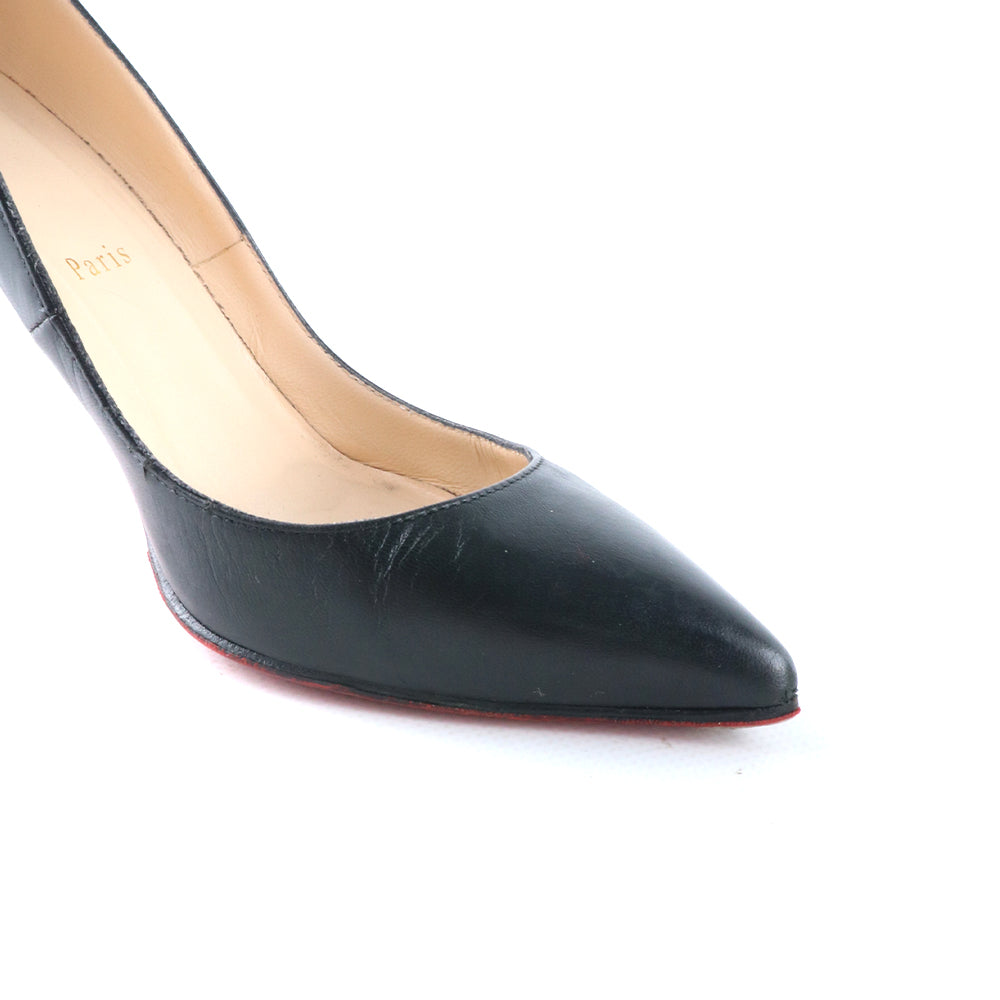 LOUBOUTIN - Pigalle pumps in smooth black leather (T37)