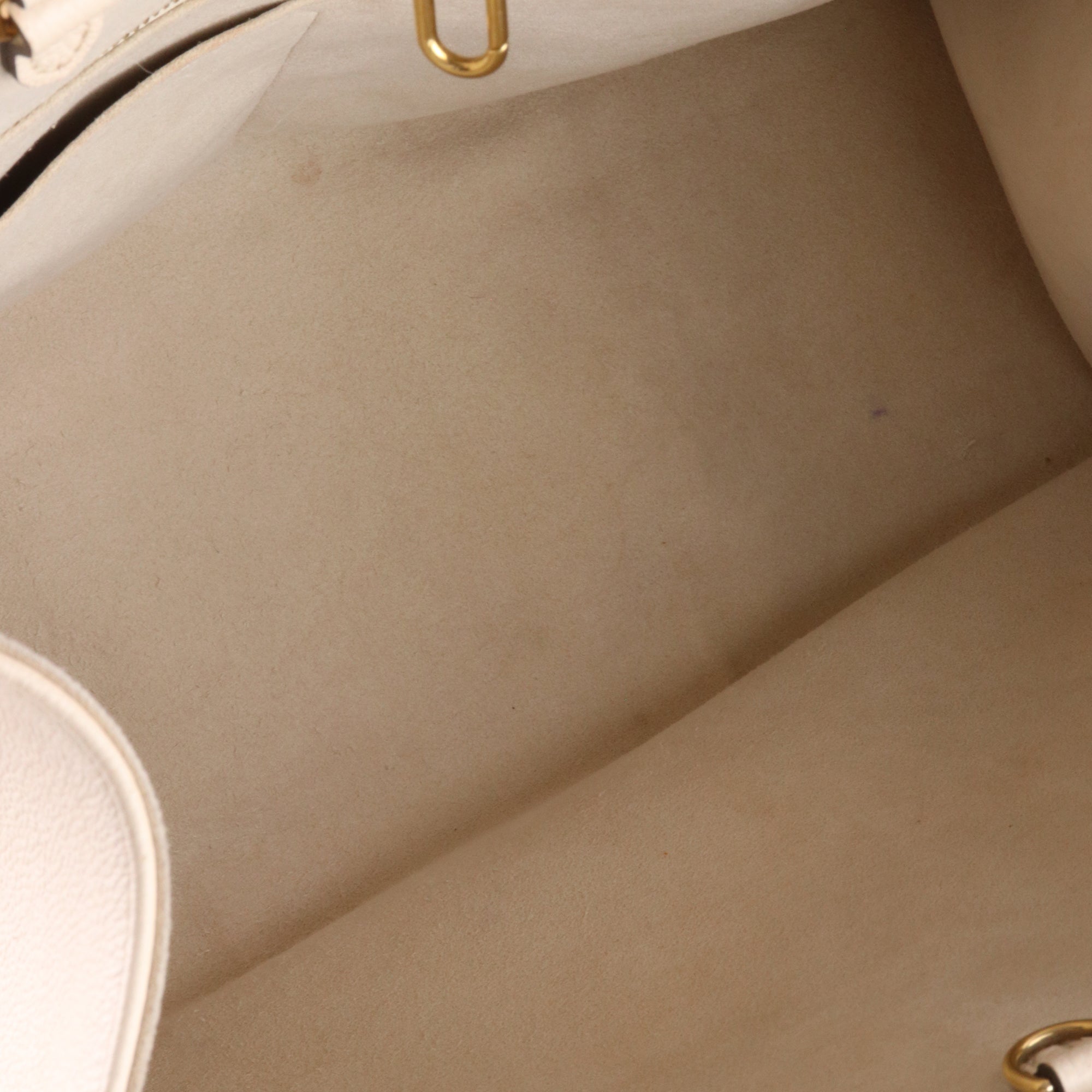 LOUIS VUITTON - Sac cabas OnTheGo MM en cuir beige édition limitée