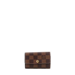 LOUIS VUITTON - Pochette Multiclés Louis Vuitton en toile damier ébène