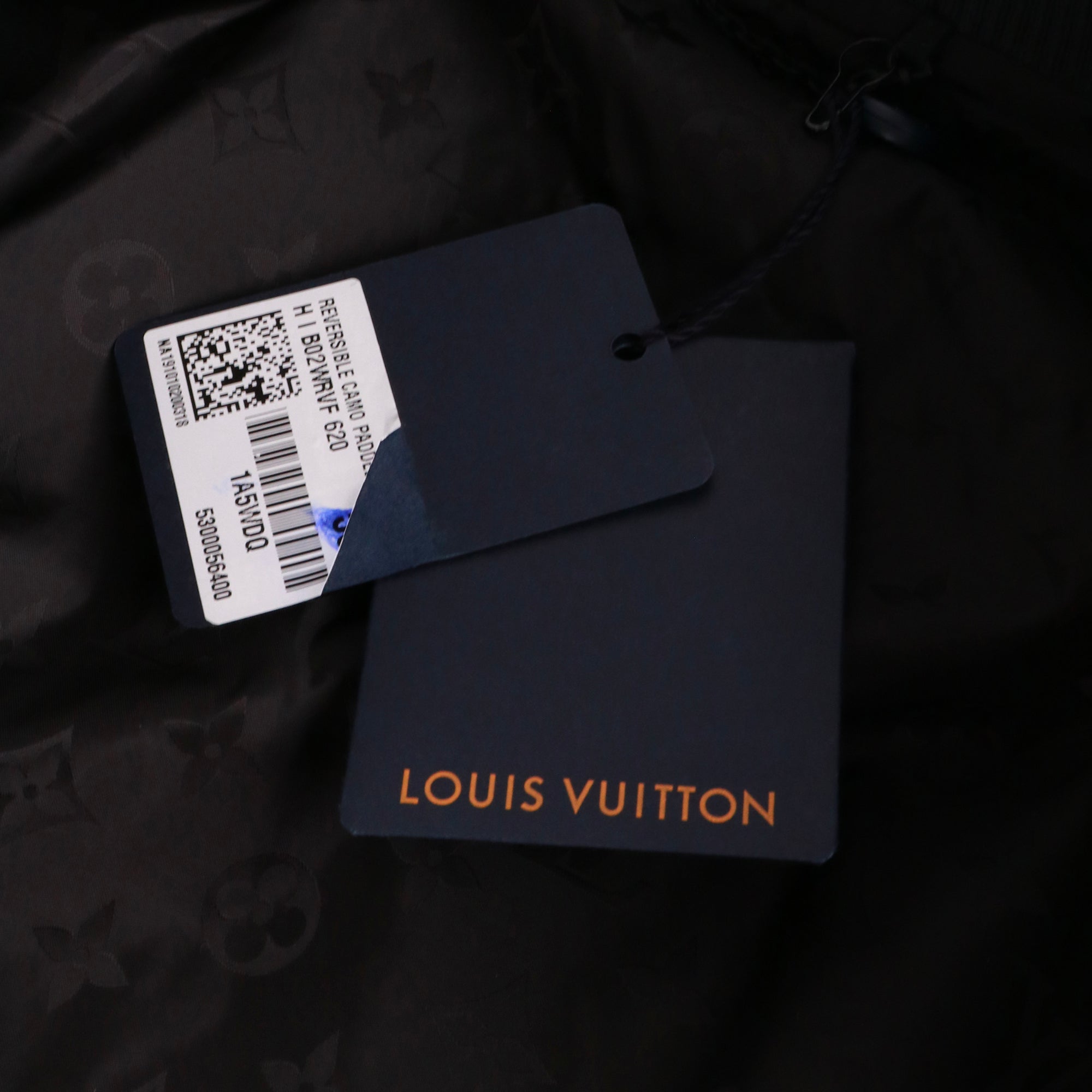 LOUIS VUITTON - Veste Camo réversible Louis Vuitton monogrammée noire (M)