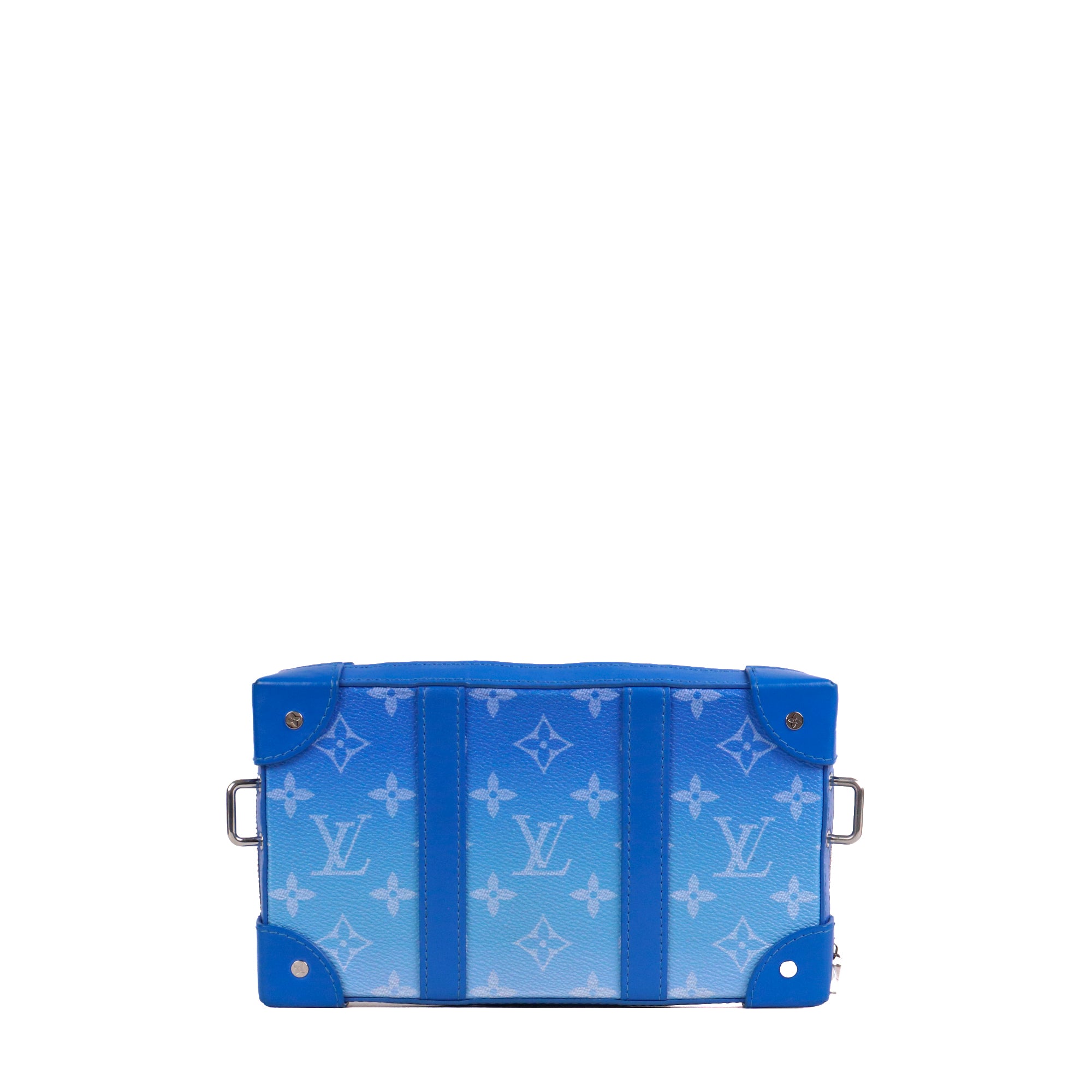 LOUIS VUITTON - Sac à bandoulière Trunk Clutch Cloud Louis Vuitton en toile monogrammée bleue édition limitée