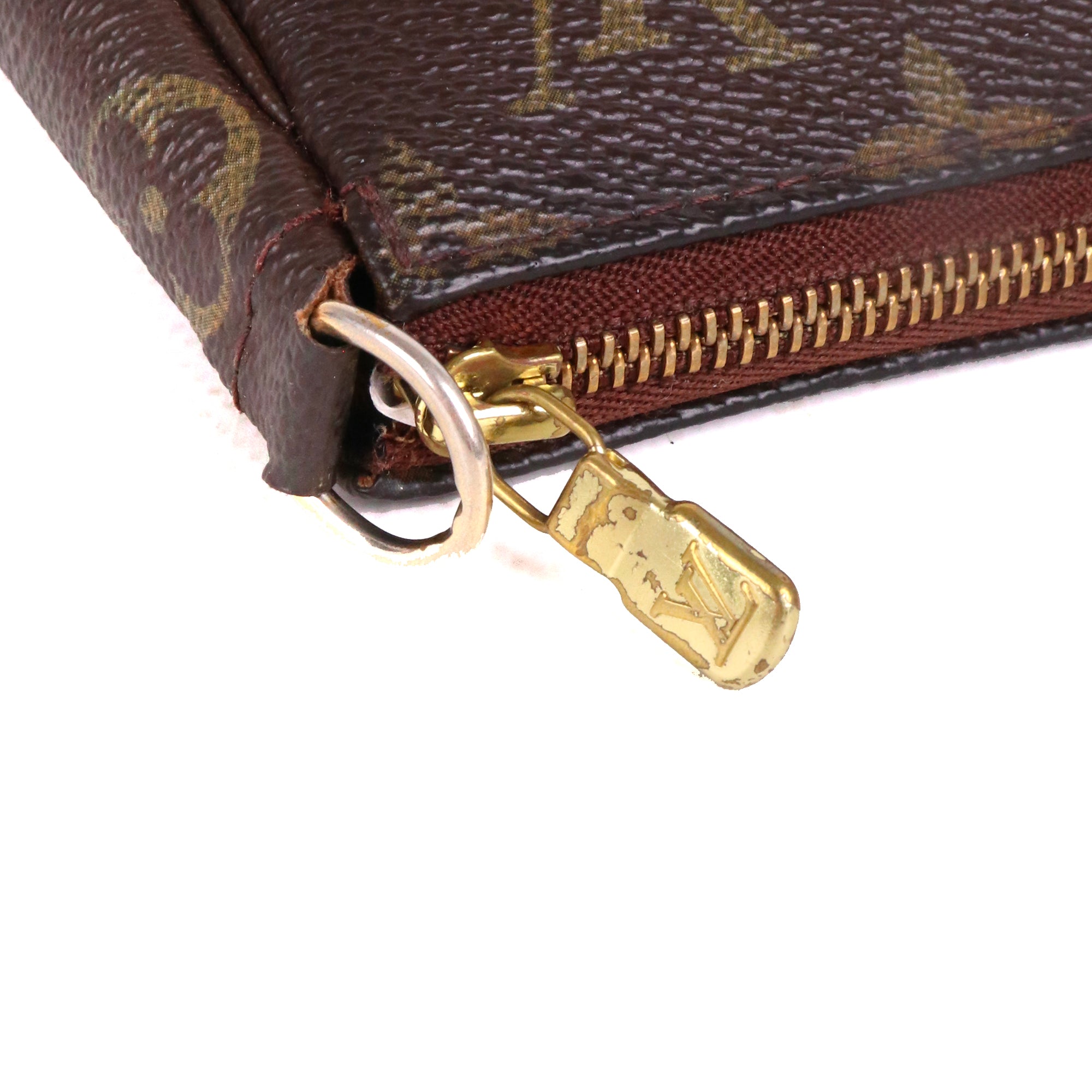 LOUIS VUITTON - Pochette Accessoires Louis Vuitton en toile monogrammée marron