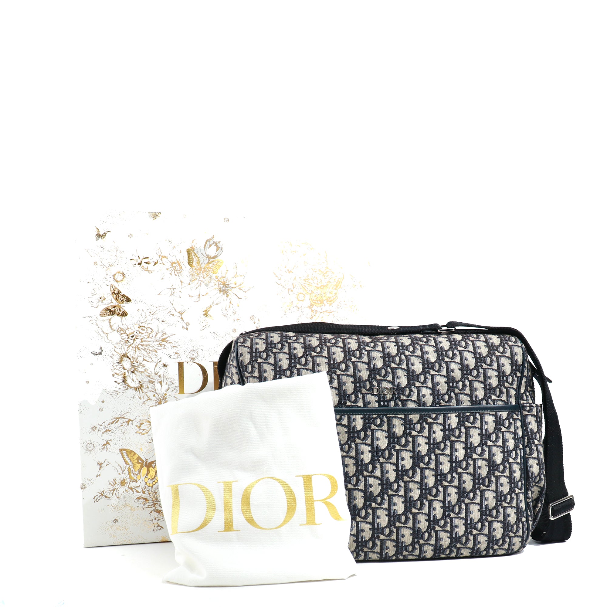 DIOR - Sac à langer en toile Dior oblique