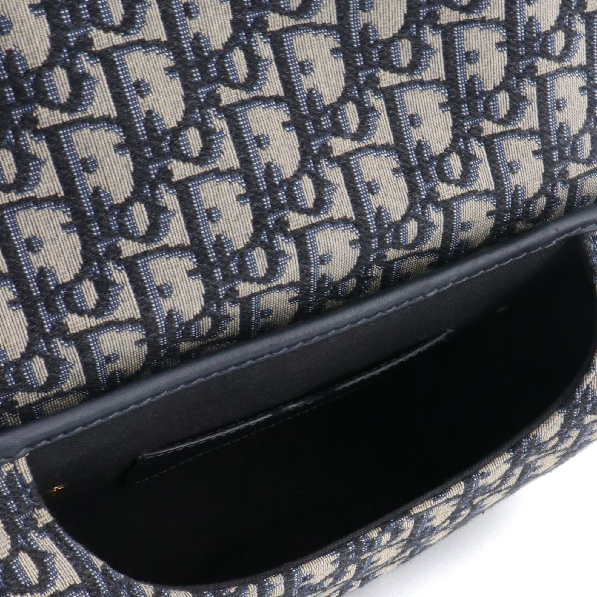 DIOR - Sac à bandoulière Bobby Dior en toile Dior oblique bleu marine