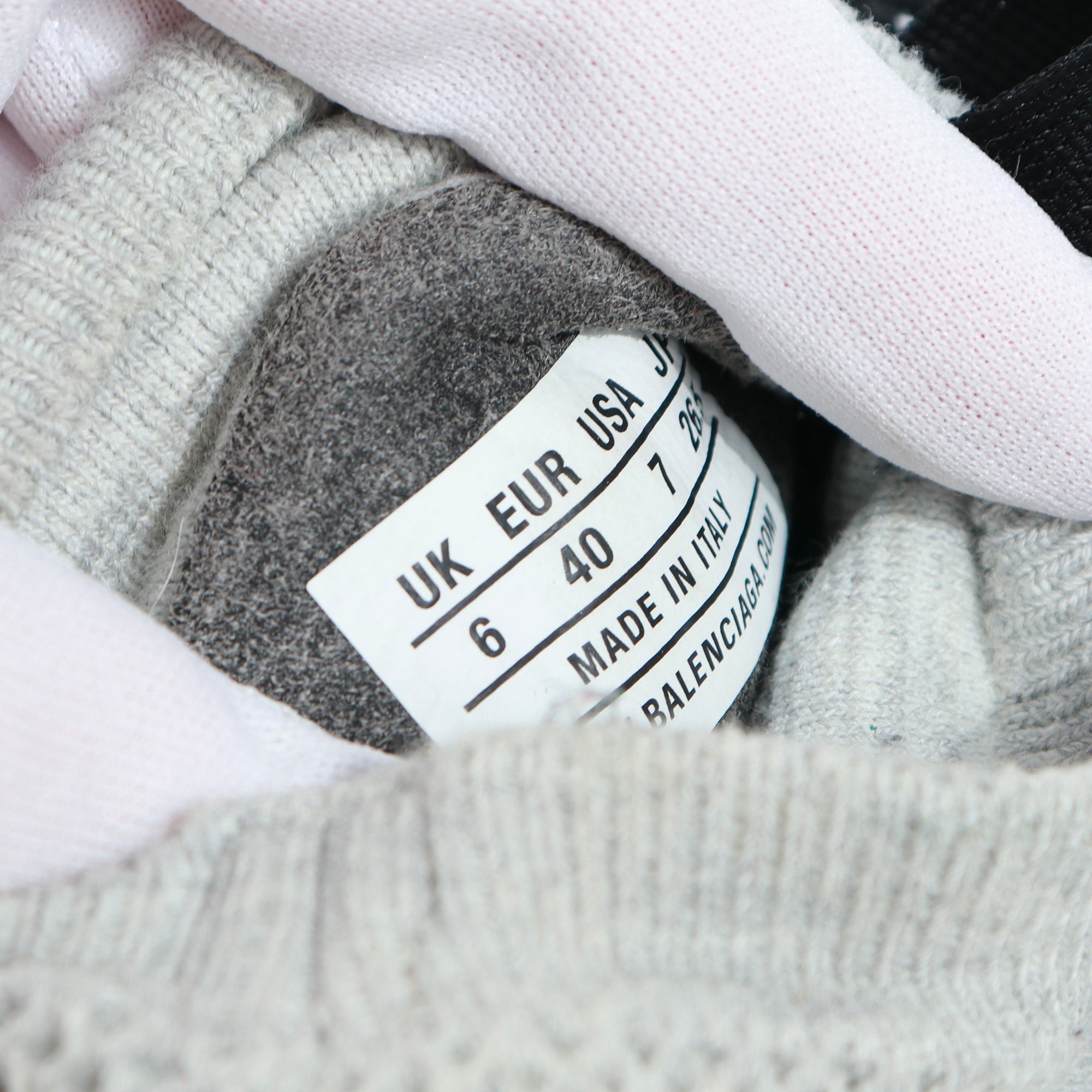 BALENCIAGA - Sneakers Speed à lacets en toile grise (T40)