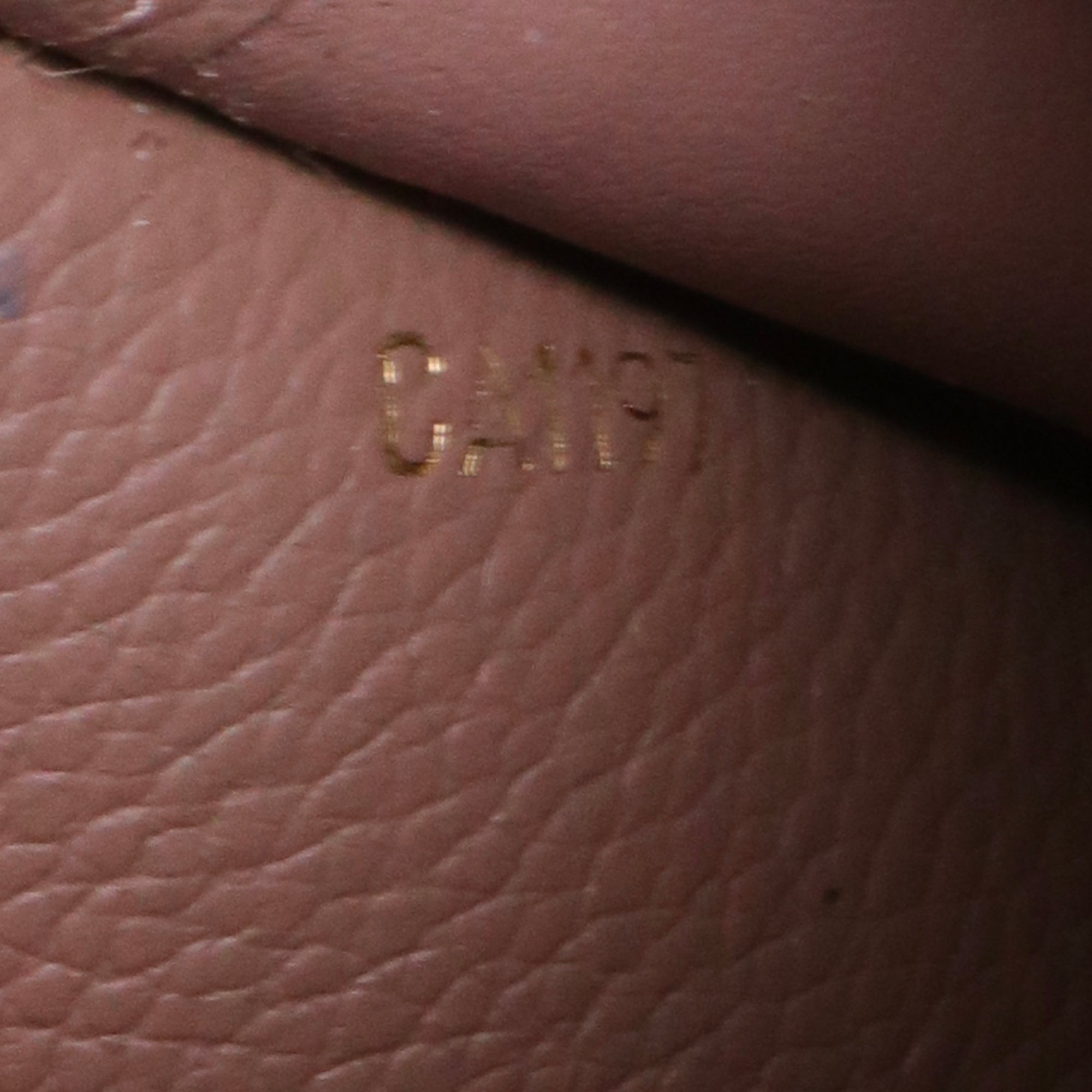 LOUIS VUITTON - Portefeuille Sarah Louis Vuitton en cuir Monogram Empreinte taupe