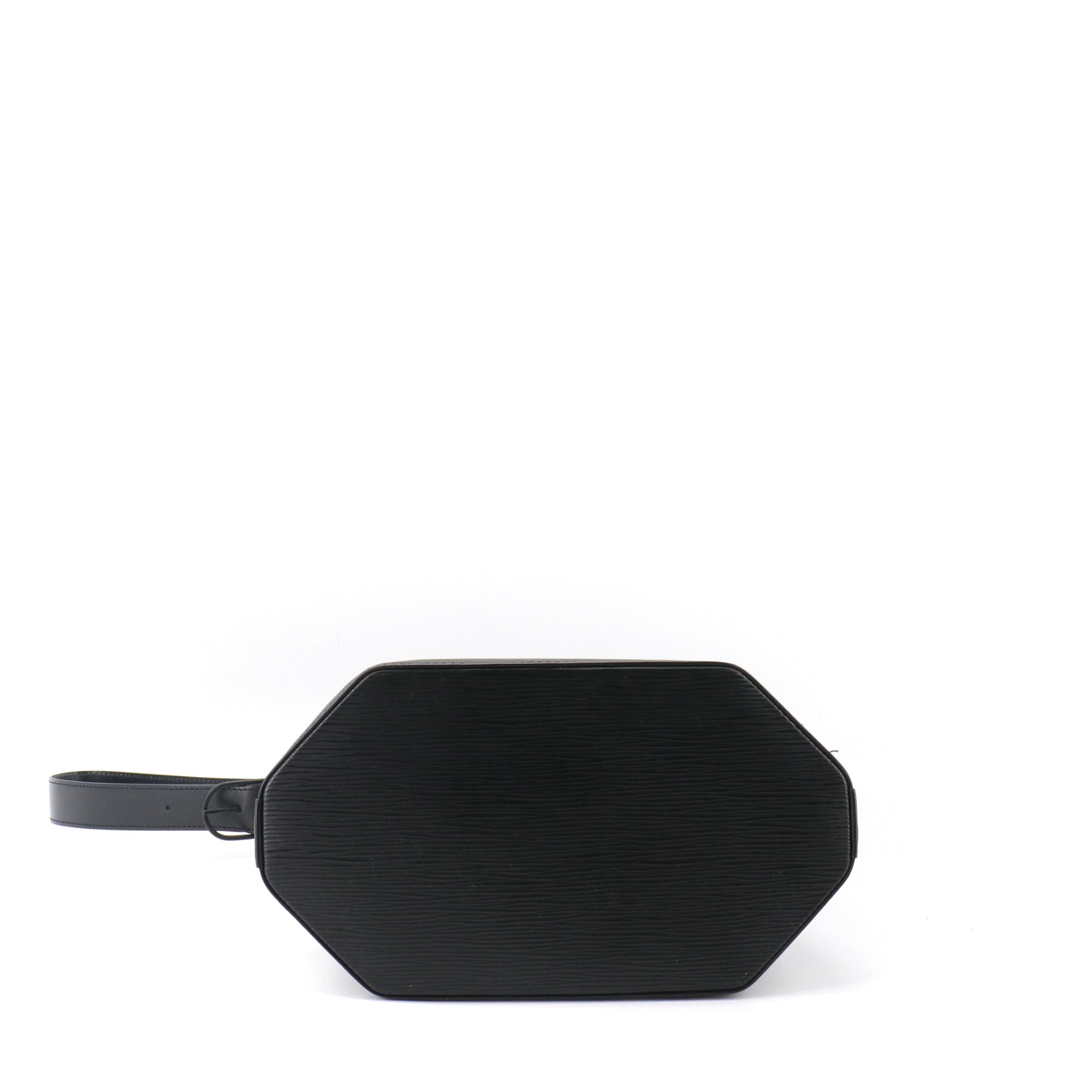 LOUIS VUITTON - Sac à épaule Twist Bucket Louis Vuitton en cuir épi noir