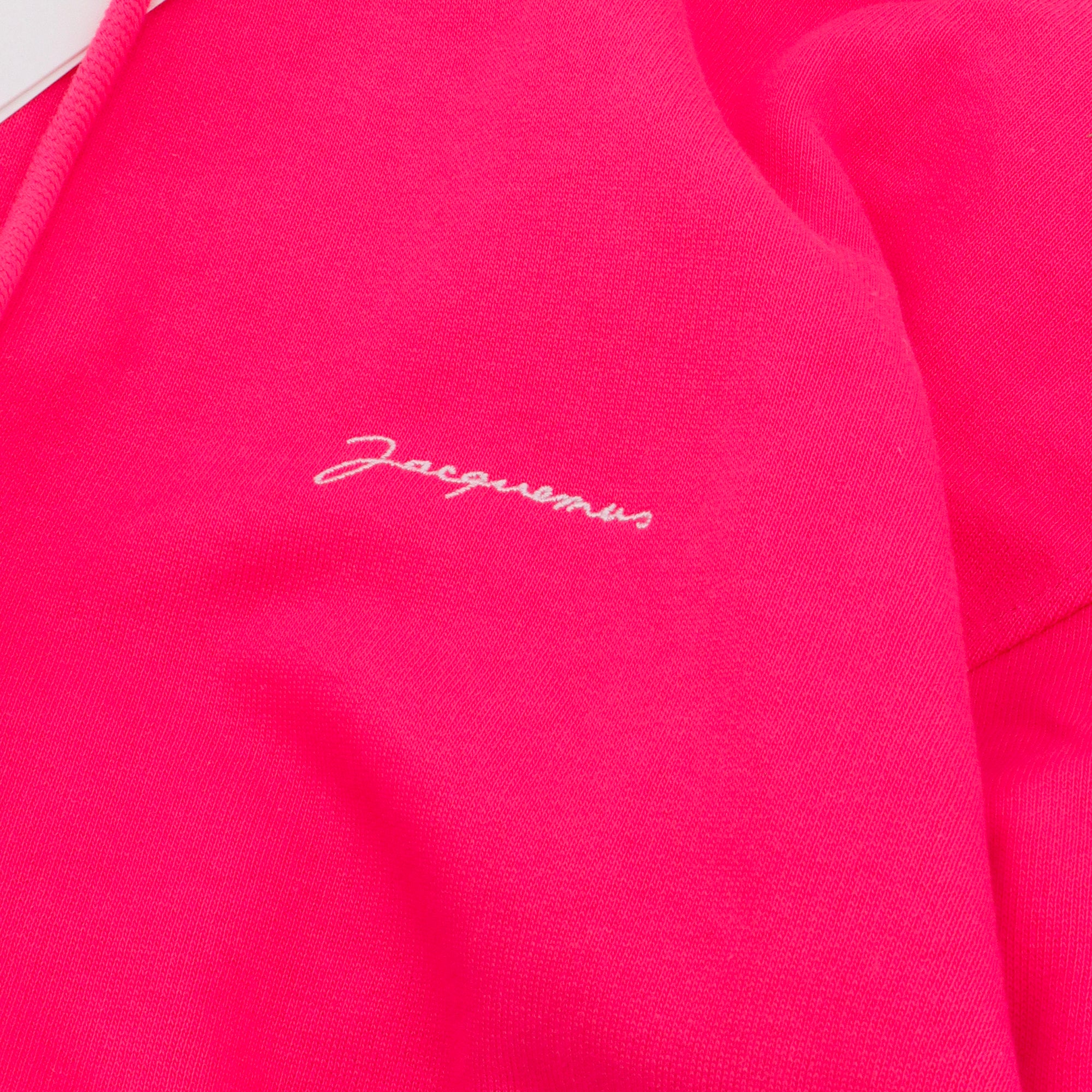 JACQUEMUS - Le Sweatshirt brodé Jacquemus en coton rose (XL)