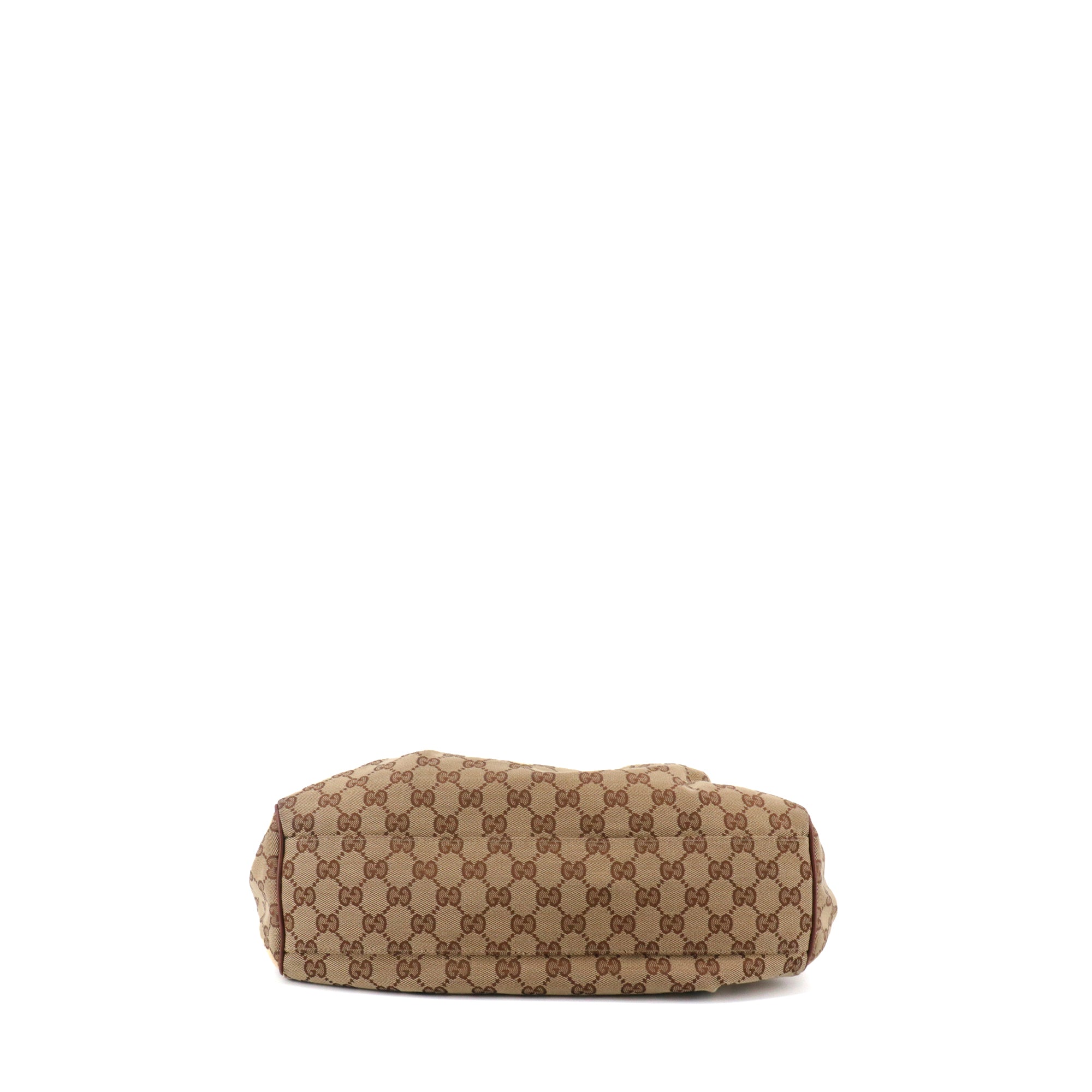 GUCCI - Sac à main Gucci en toile sûpreme GG et cuir marron