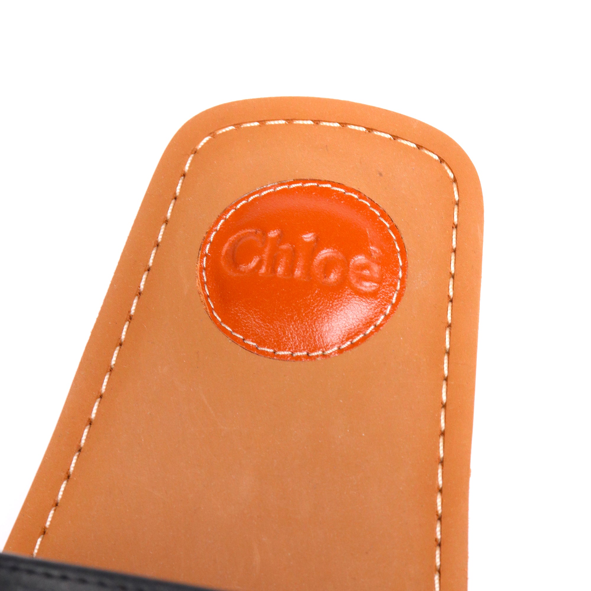 CHLOÉ - Sandales Woody Chloé en cuir noir (T38)