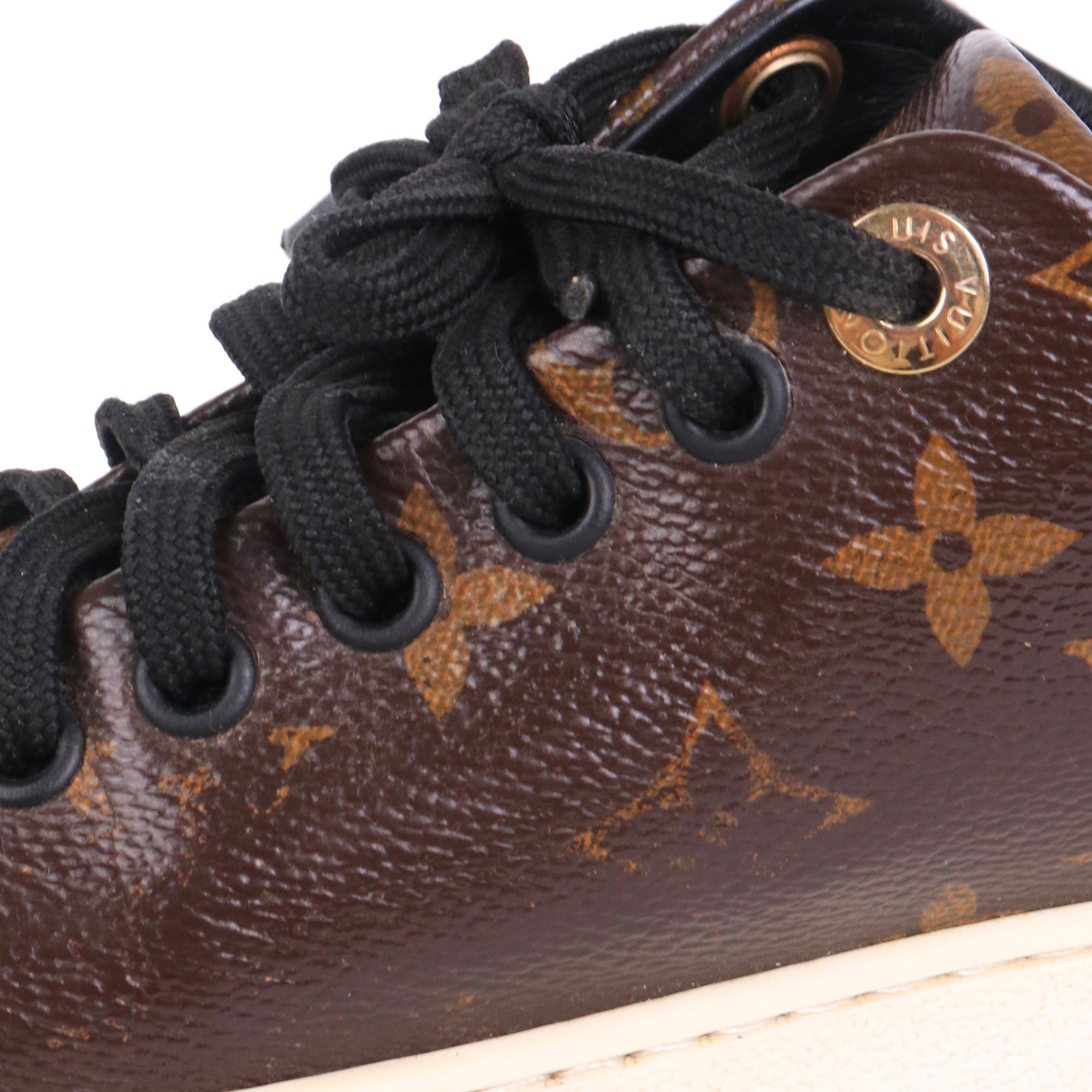 LOUIS VUITTON - Sneakers Frontrow Louis Vuitton en toile monogrammée (T37.5)