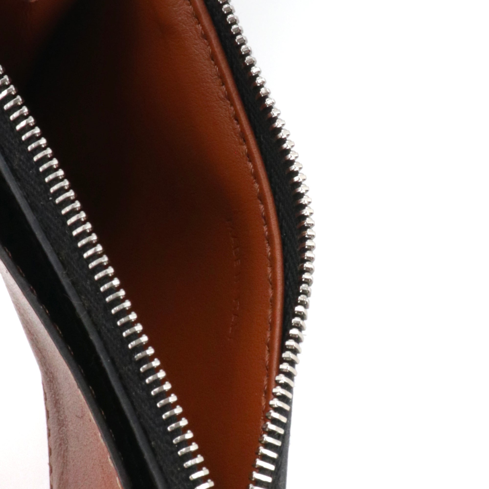 CELINE - Porte cartes Zippé Celine en cuir et toile triomphe