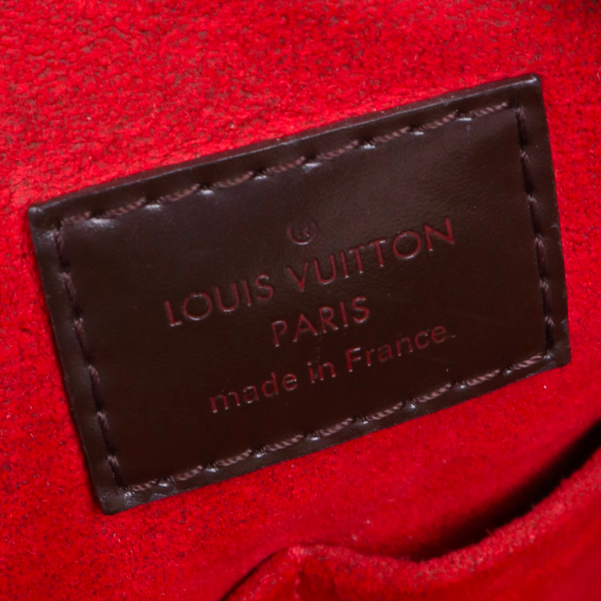 LOUIS VUITTON - Sac à épaule Evora MM Louis Vuitton en toile damier ébène vintage