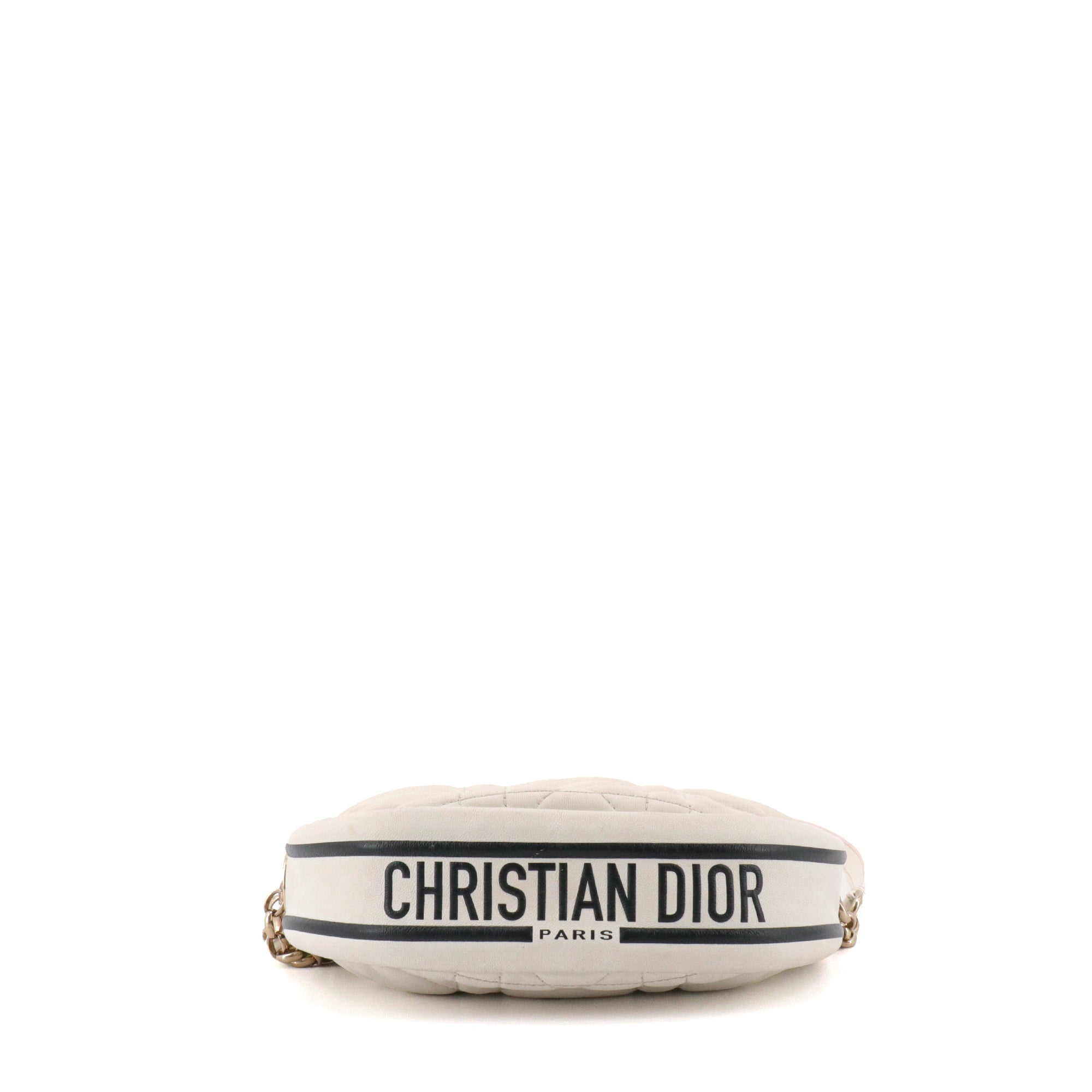 DIOR - Sac à bandoulière Vibe Hobo Dior en cuir cannage blanc