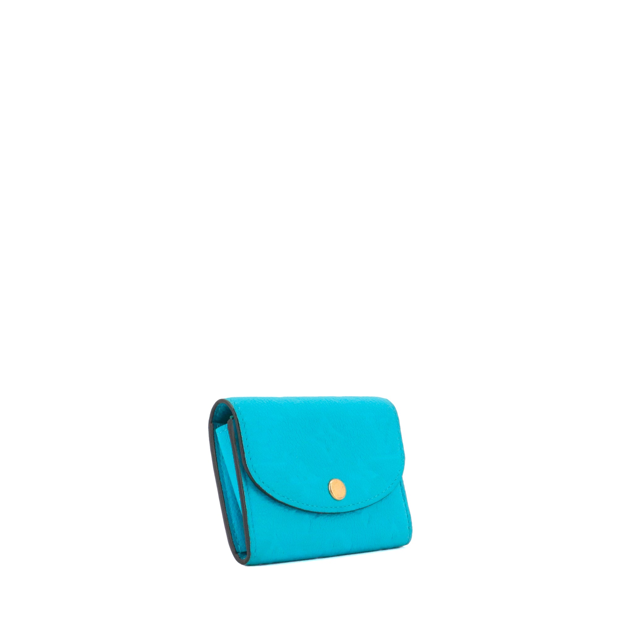 LOUIS VUITTON - Porte monnaie Rosalie Louis Vuitton en cuir empreinte bleu