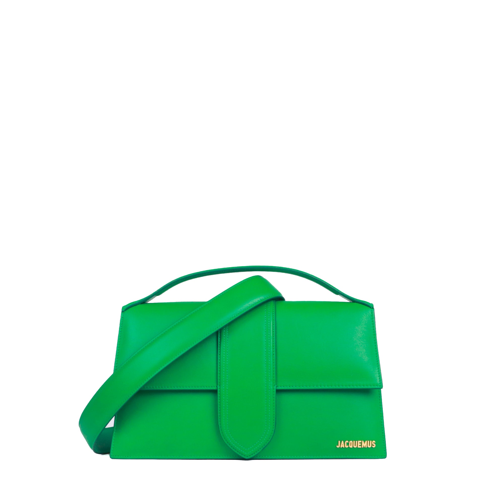 JACQUEMUS - Sac à bandoulière Le Bambinou Jacquemus en cuir vert