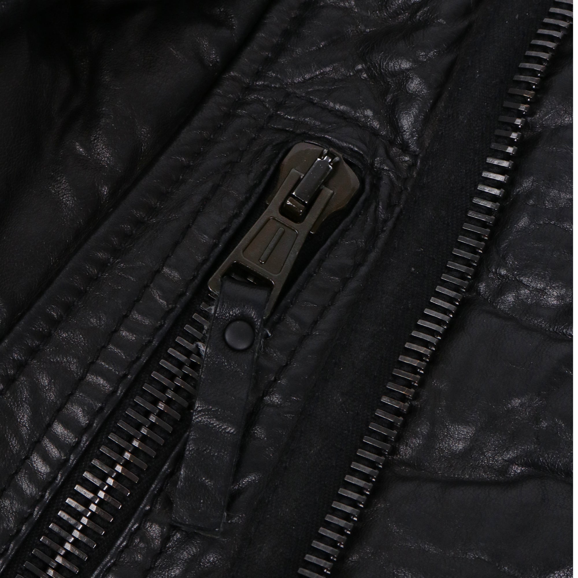 BALENCIAGA - Veste Balenciaga en cuir noir (T36)