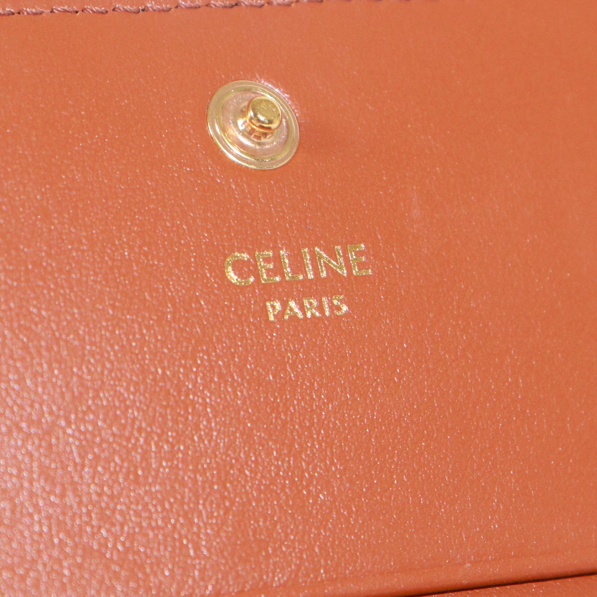 CELINE - Triomphe Compact Wallet in coated canvas