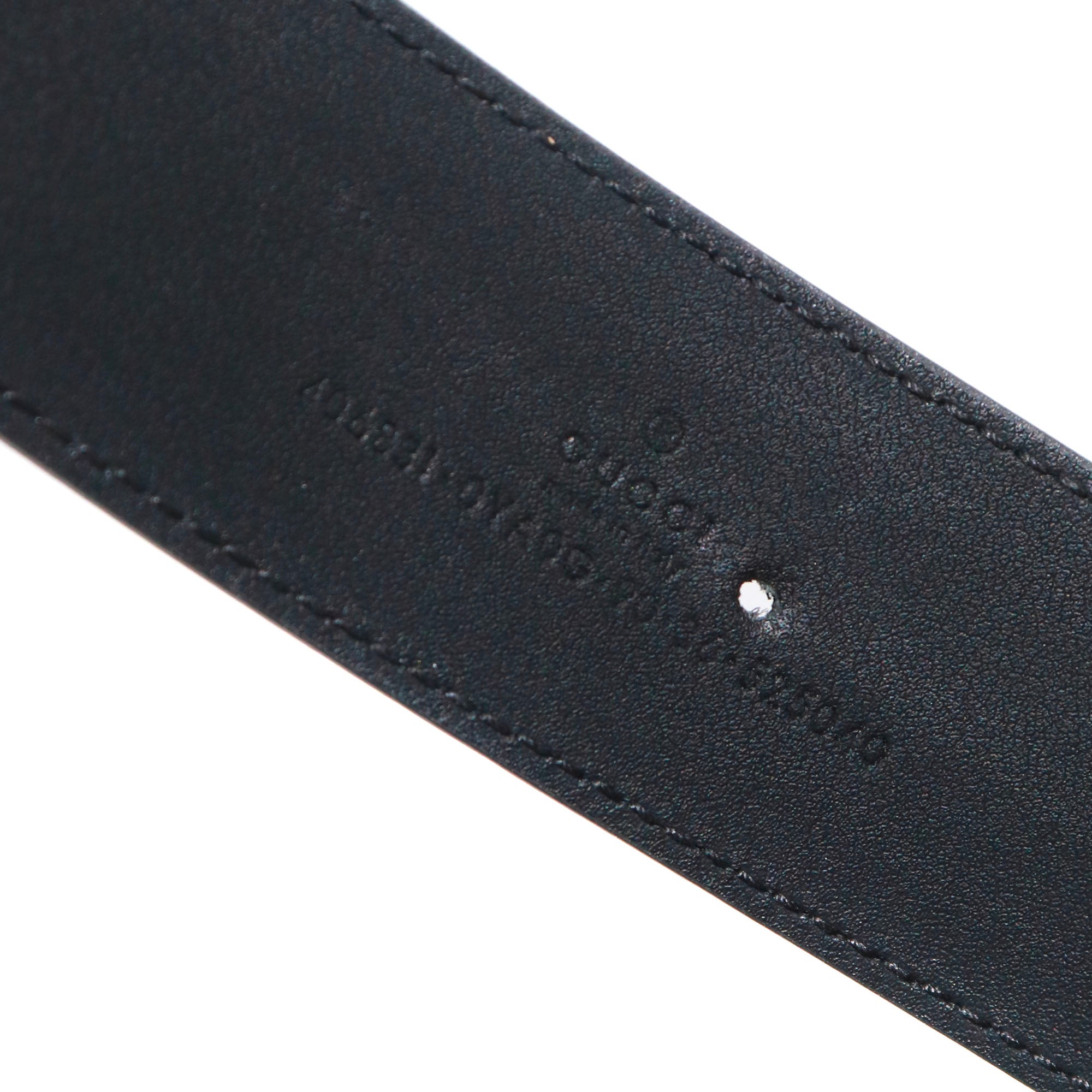 GUCCI - Ceinture GG Marmont Gucci en cuir lisse noir (T90)