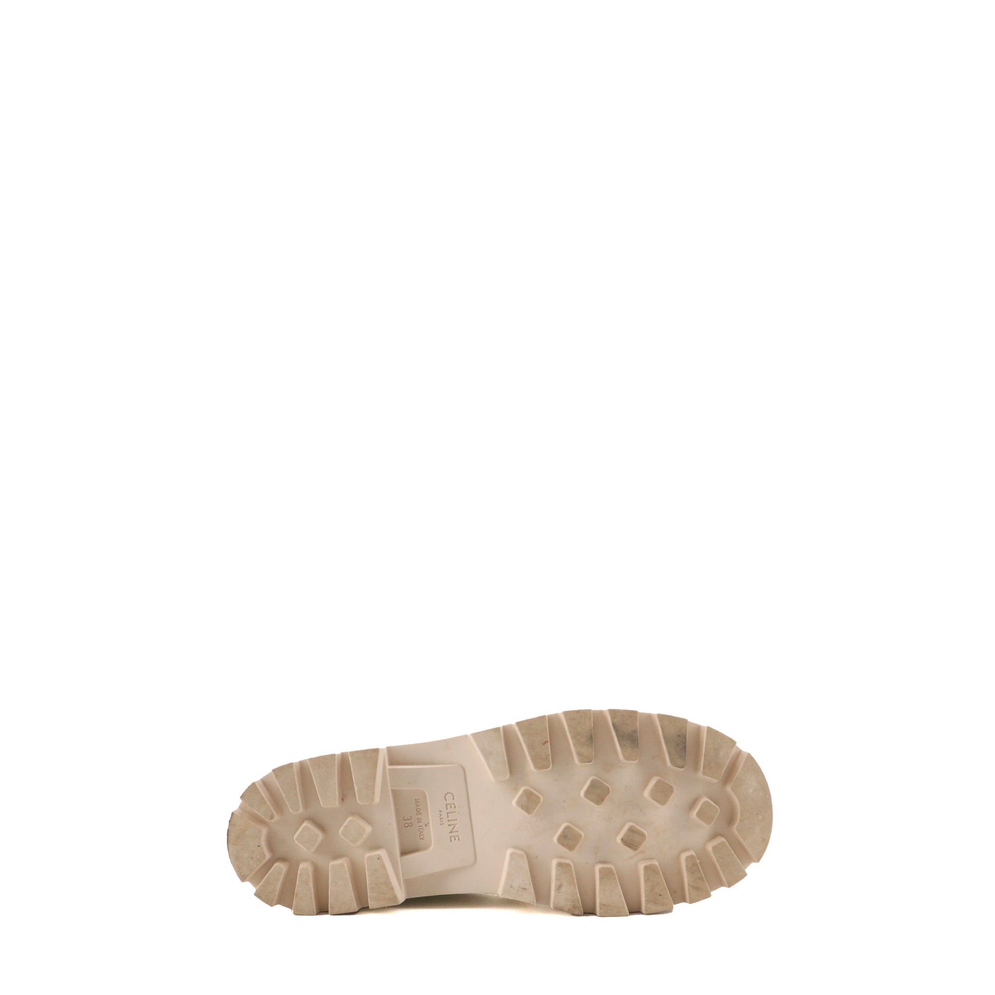 CELINE - Bottines Patapans Celine en toile beige (T38)