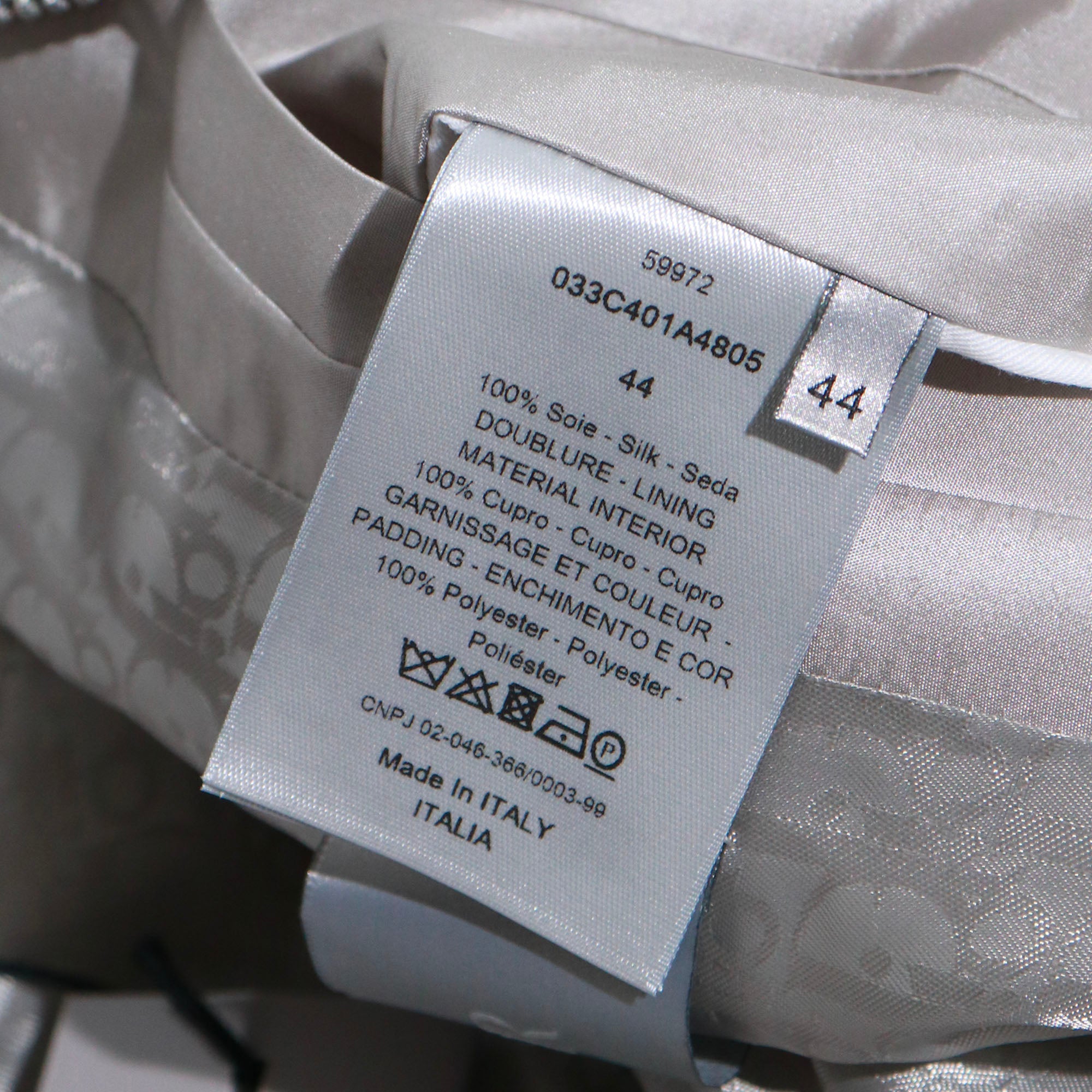 DIOR - Bomber aviateur argenté Jordan x Dior (T44)