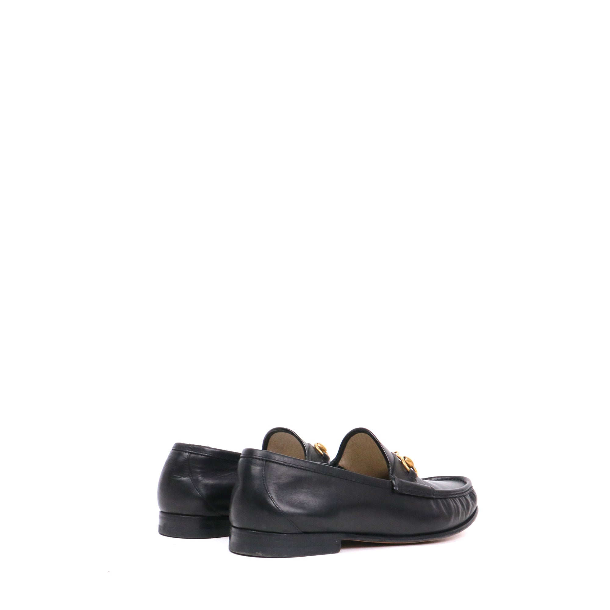 GUCCI - Mocassins Jordaan Gucci en cuir noir (T44)