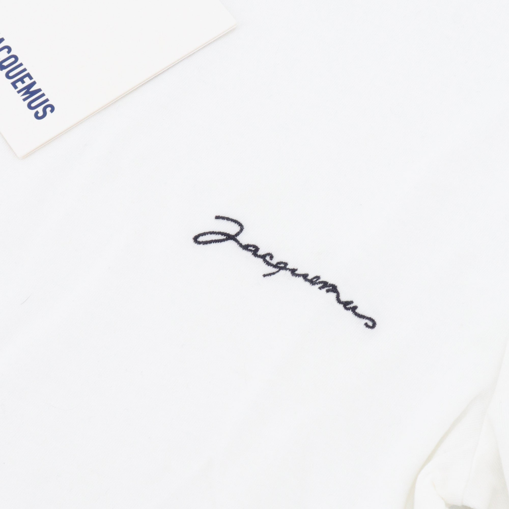JACQUEMUS - Le Tshirt Manches Longues en coton blanc (S)