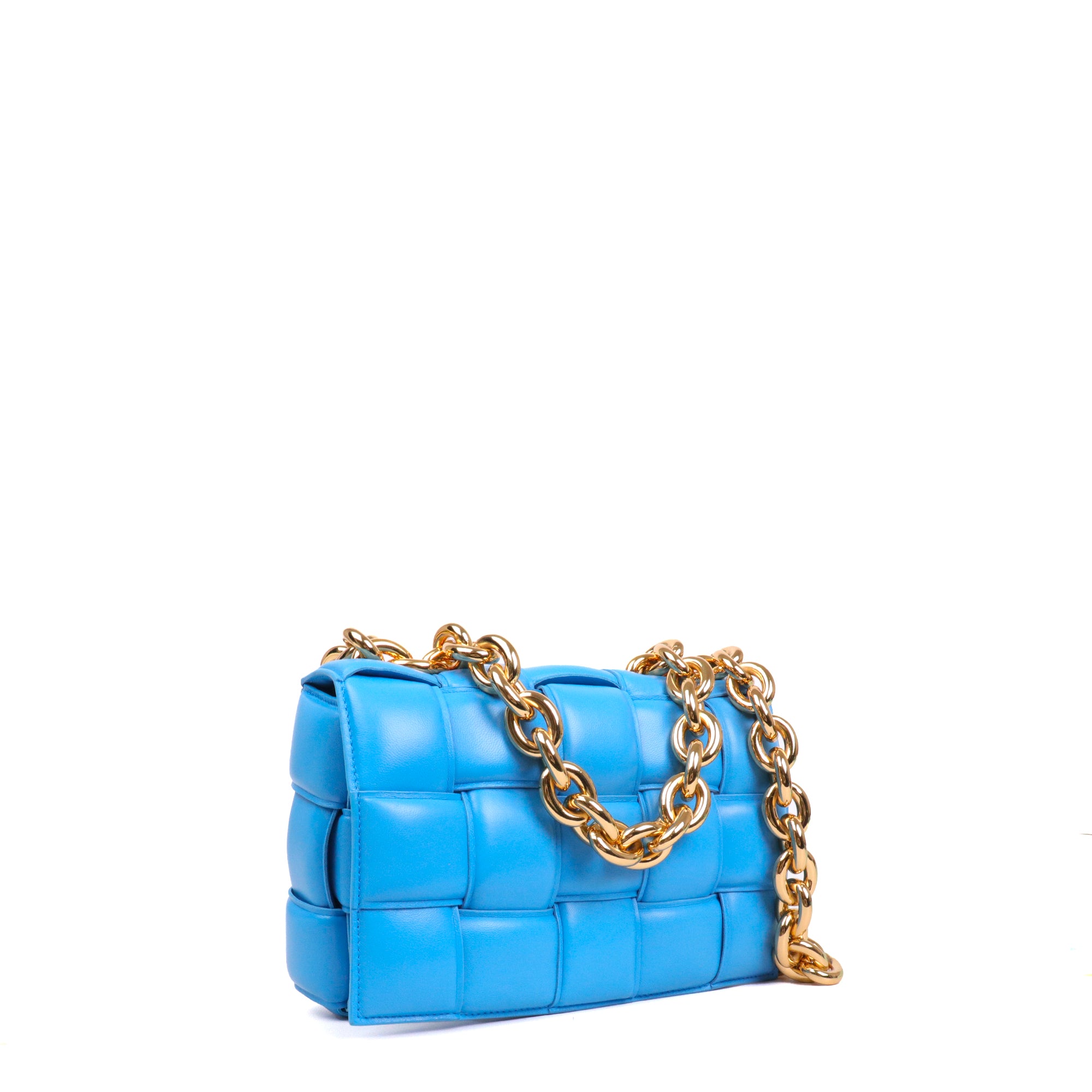 BOTTEGA VENETA - Cassette mini belt bag in purple smooth leather