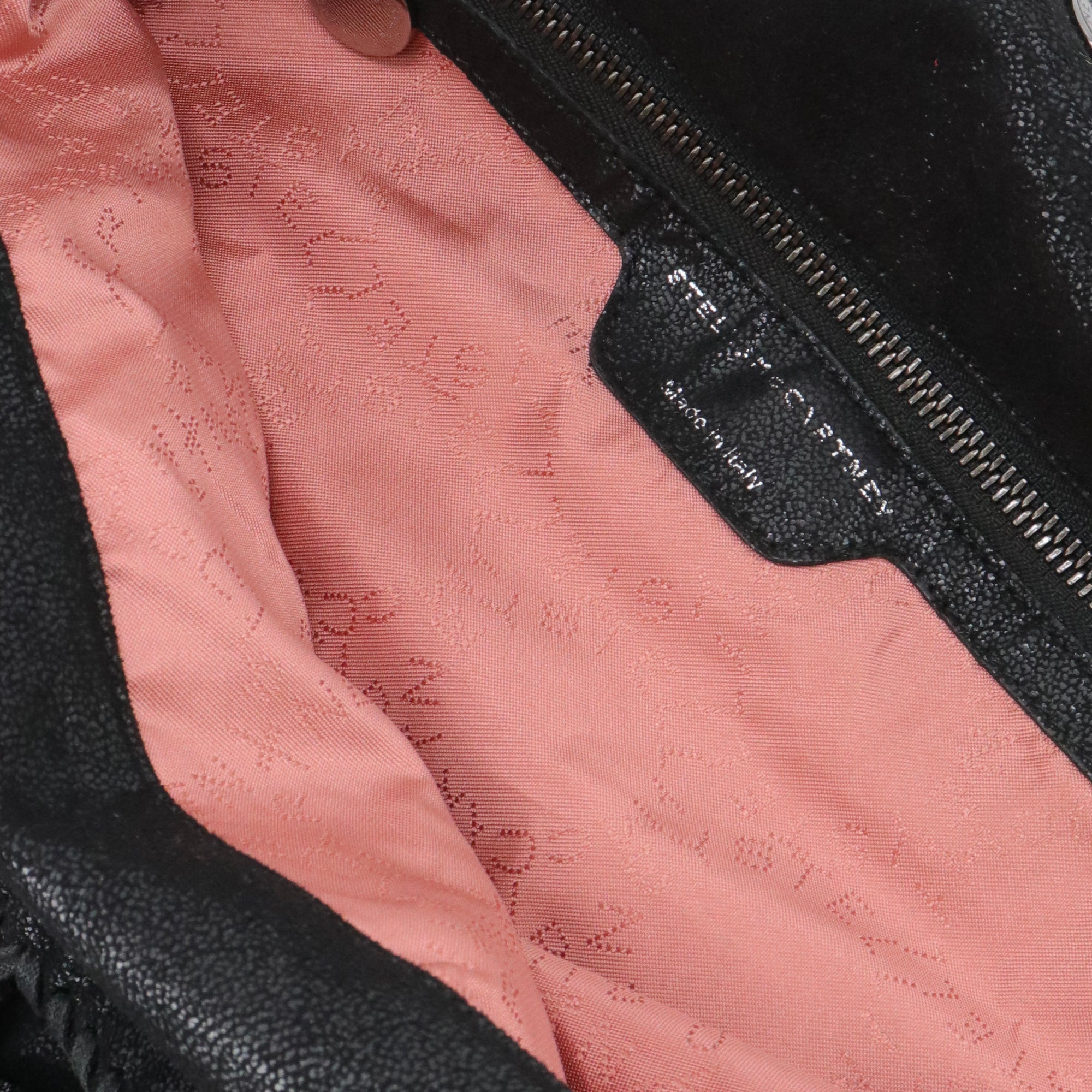 STELLA MCCARTNEY - Sac cabas Falabella Stella McCartney en tissu noir semi-brillant