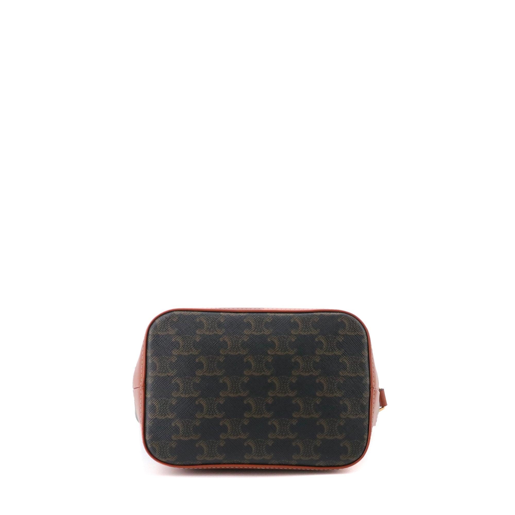 CELINE - Celine PM Bucket Shoulder Bag in Monogrammed Coated Canvas