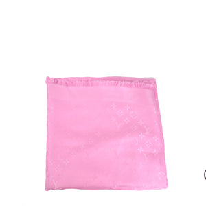 LOUIS VUITTON - Châle Monogram Classic Louis Vuitton en soie rose