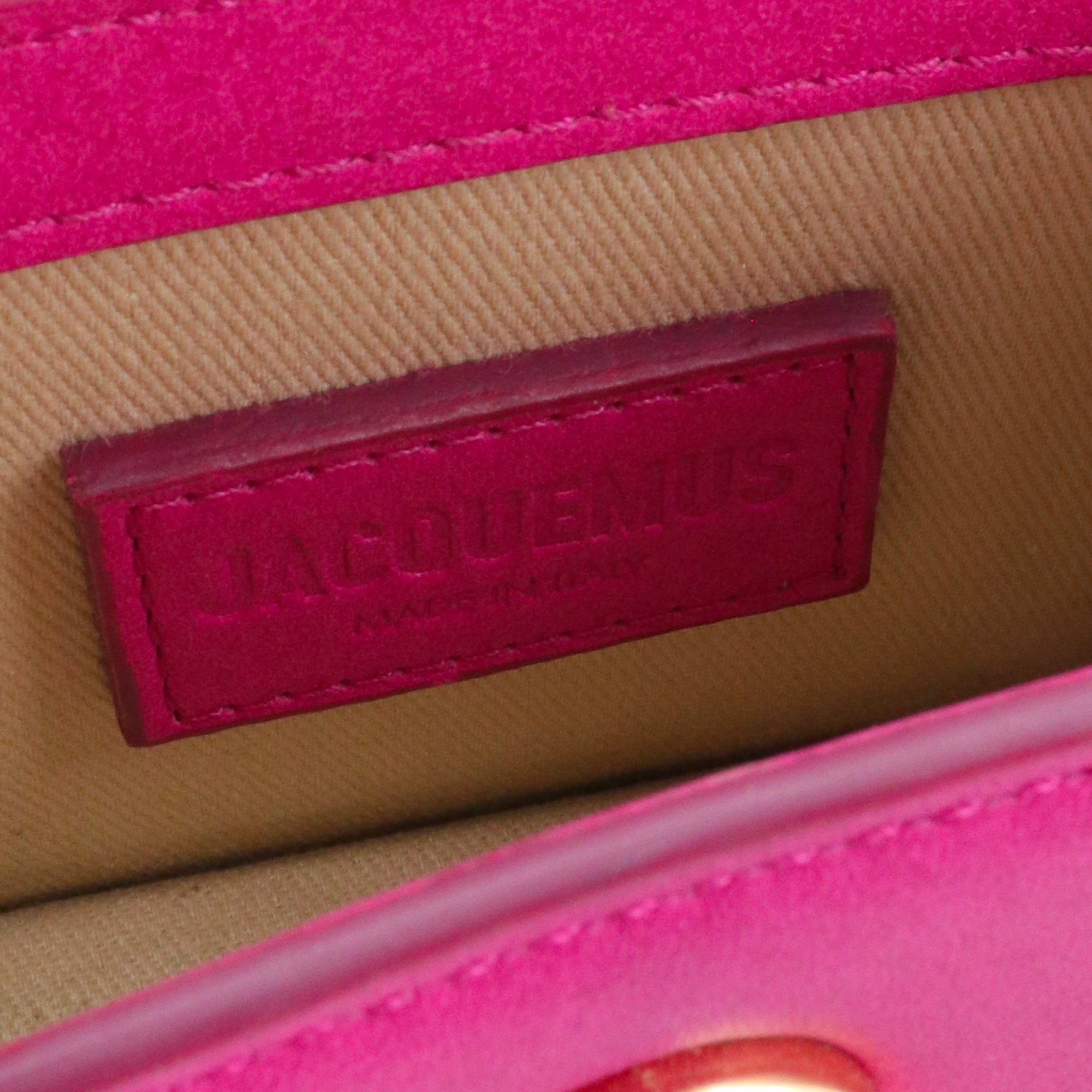 JACQUEMUS - Sac à bandoulière Chiquito Jacquemus en cuir rose