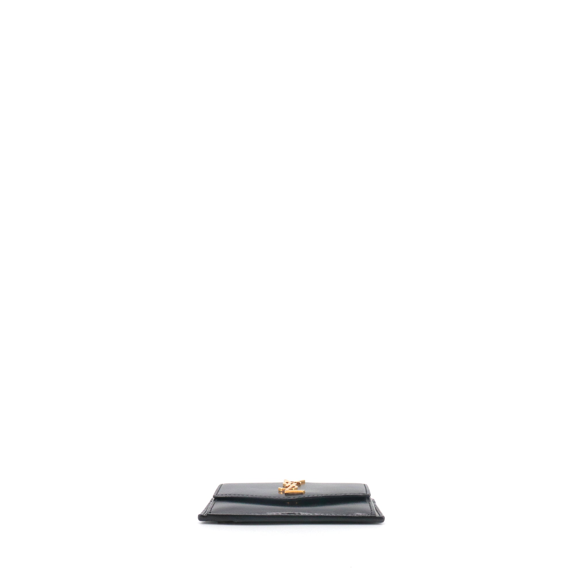 SAINT LAURENT - Porte-cartes Uptown Saint Laurent en cuir noir