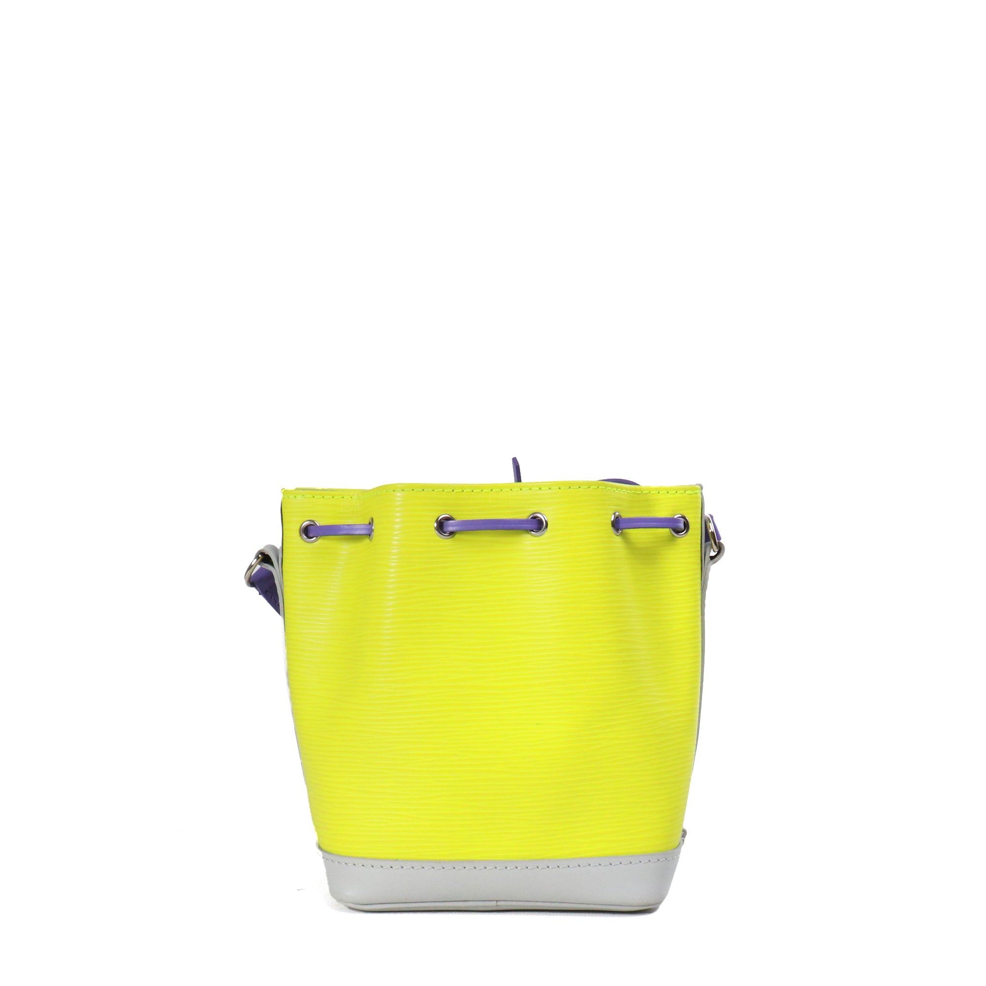 LOUIS VUITTON - Sac à bandoulière Noé mini Louis Vuitton en cuir épi jaune