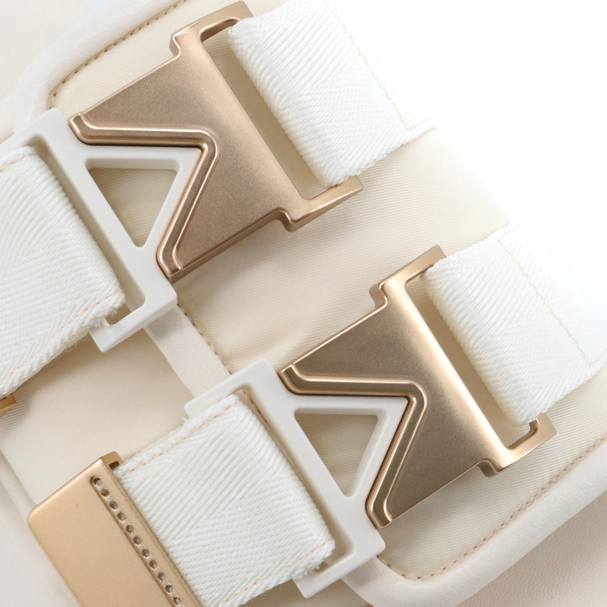 BOTTEGA VENETA - Mules Flash Bottega Veneta en toile blanc cassé (T37)