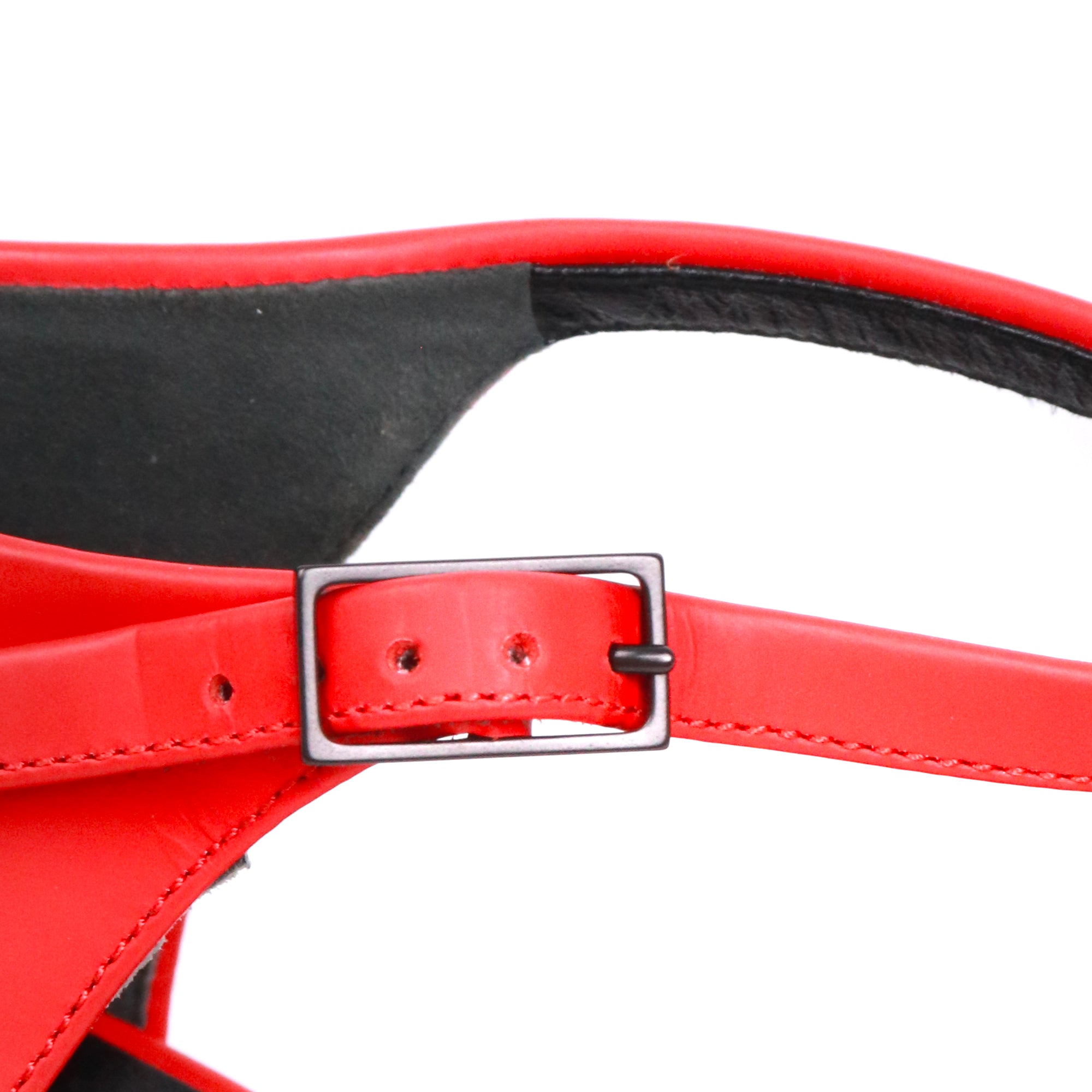 BALENCIAGA - Sandales à talon Balenciaga en néoprène rouge (T39)