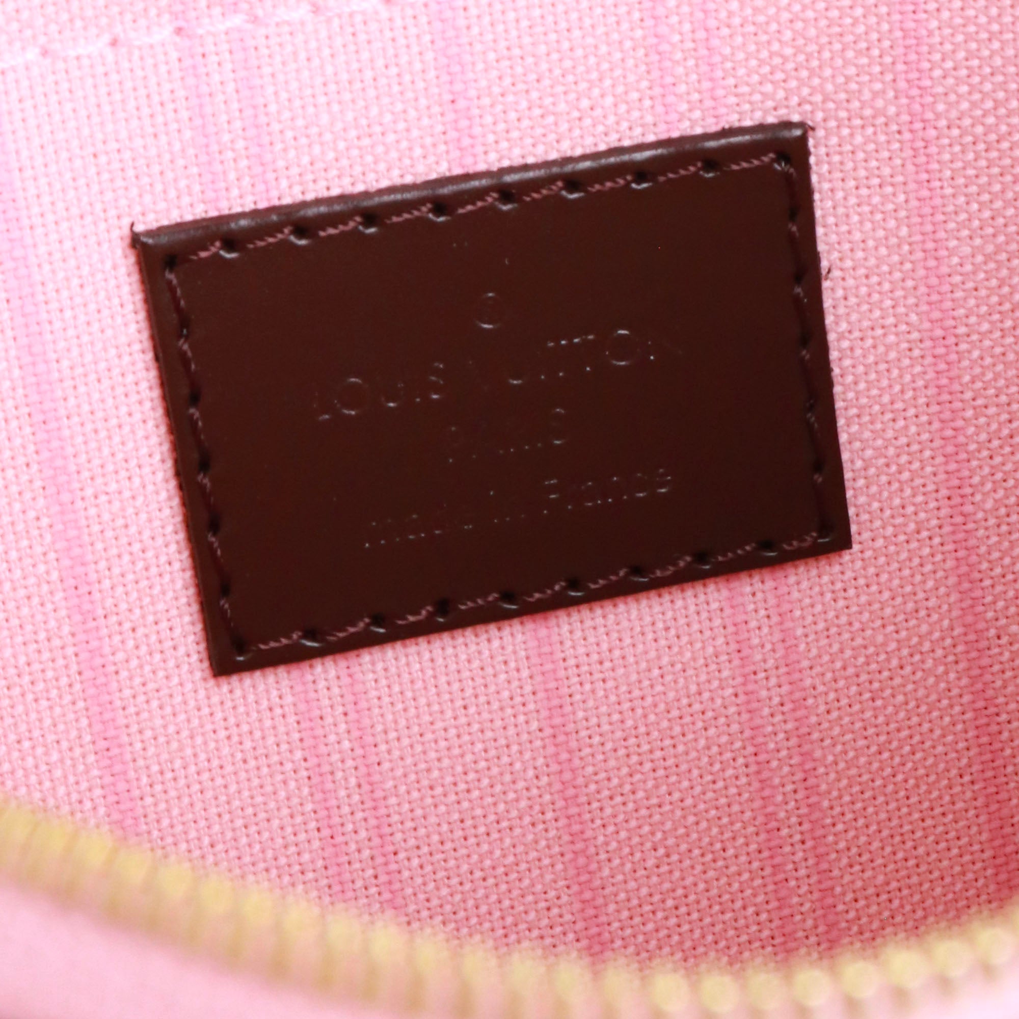 LOUIS VUITTON - Pochette Neverfull Louis Vuitton en toile enduite damier ébène